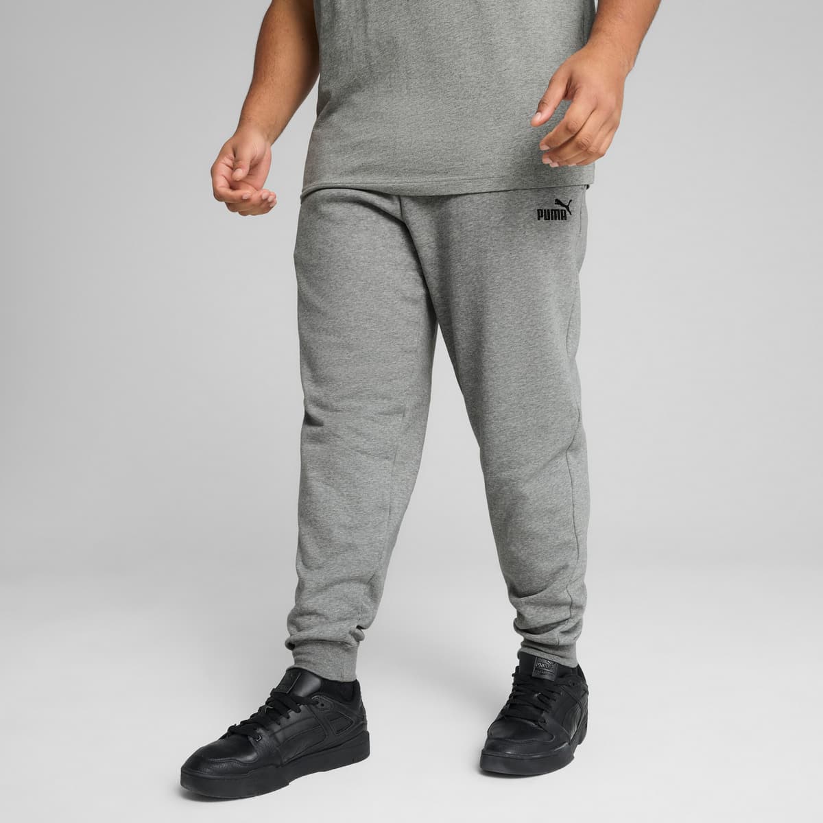 PUMA Essentials No. 1 Logo Slim joggingbroek voor Heren, Grijs, Maat XXL thumbnail 6
