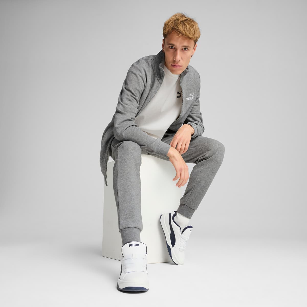 PUMA Essentials sweatpak voor Heren, Grijs, Maat XS