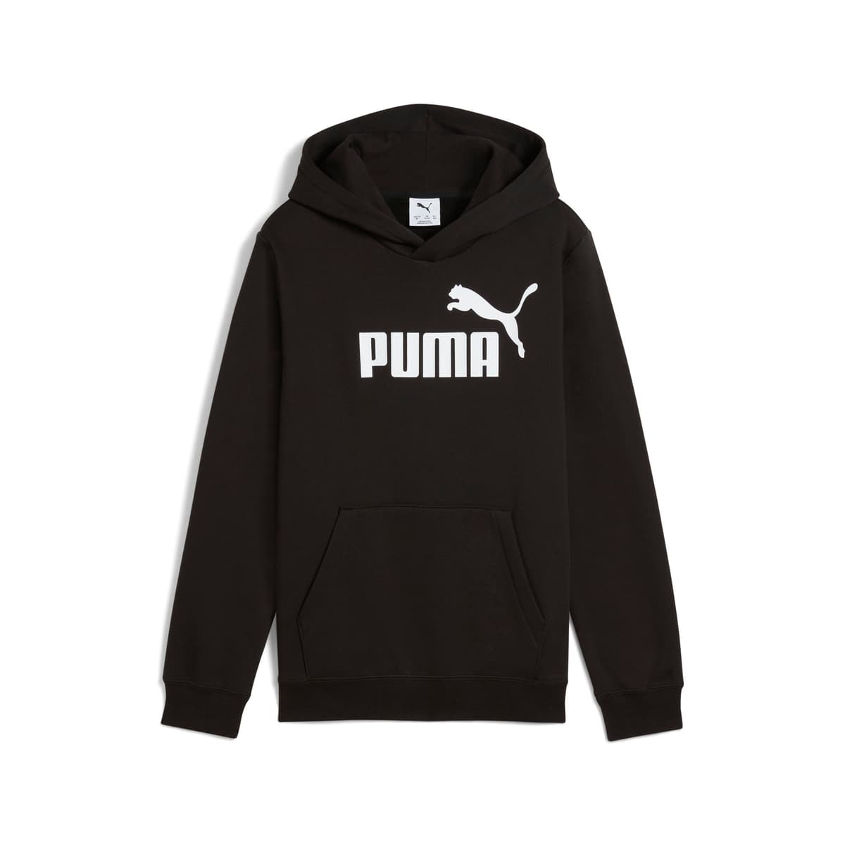 PUMA ESS No. 1-logo fleece hoodie voor Heren, Zwart, Maat 13-14Y thumbnail 3