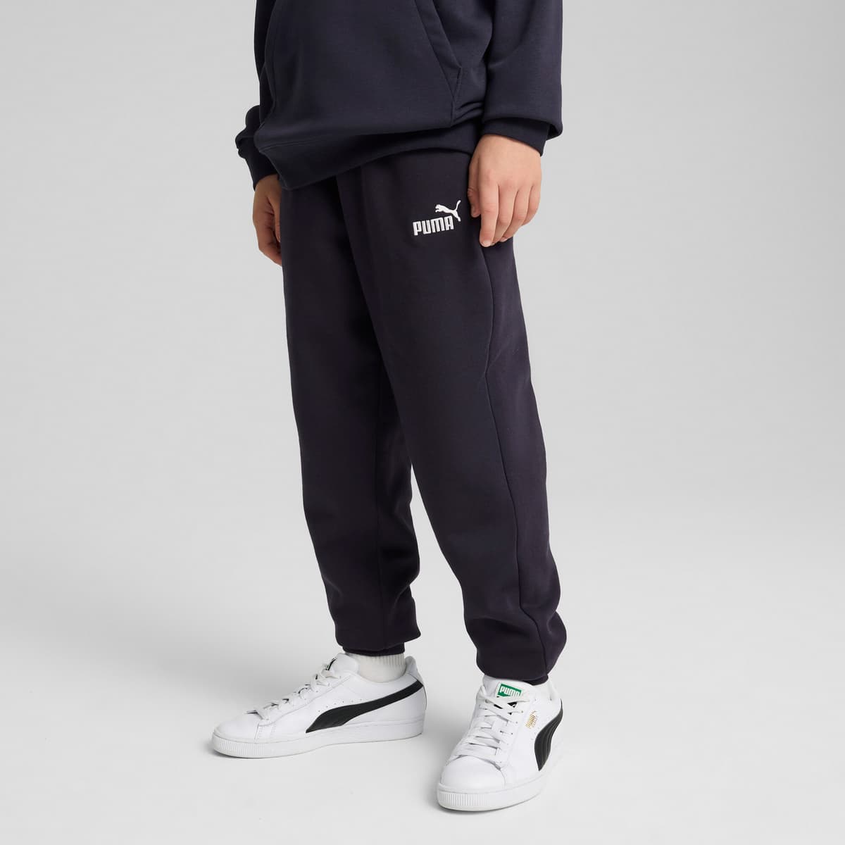 PUMA ESS No. 1-logo fleece sweatpant voor Heren, Blauw, Maat 7-8Y thumbnail 4