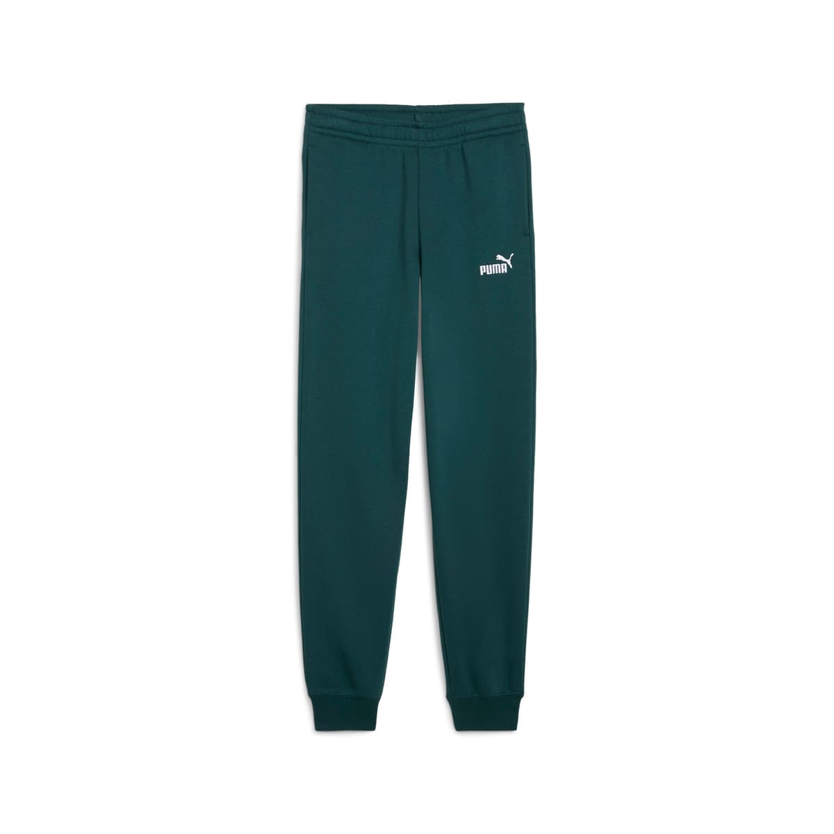 PUMA ESS No. 1-logo fleece sweatpant voor Heren, Groen, Maat 11-12Y