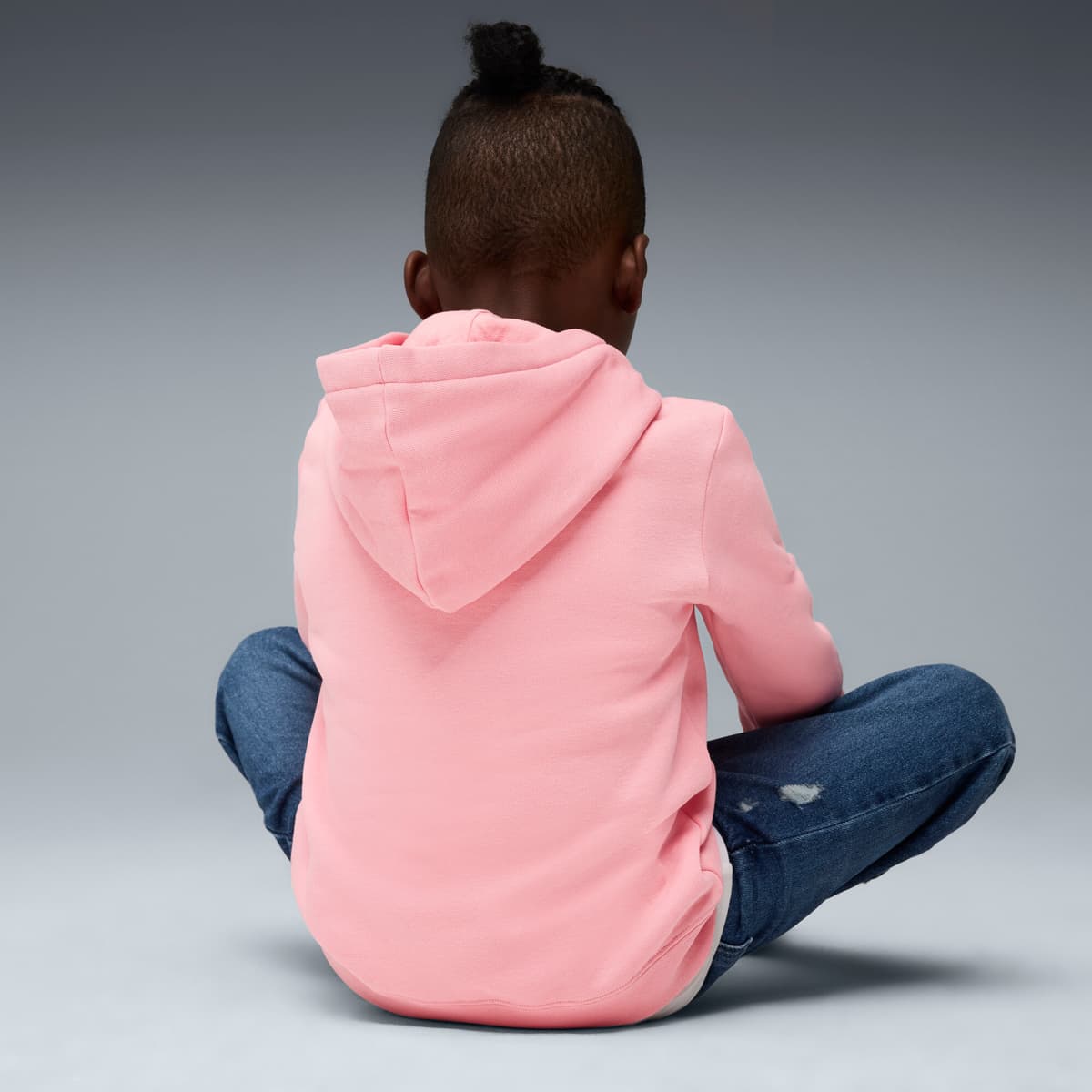 PUMA ESS No. 1-logo fleece hoodie voor Heren, Roze, Maat 5-6Y thumbnail 5