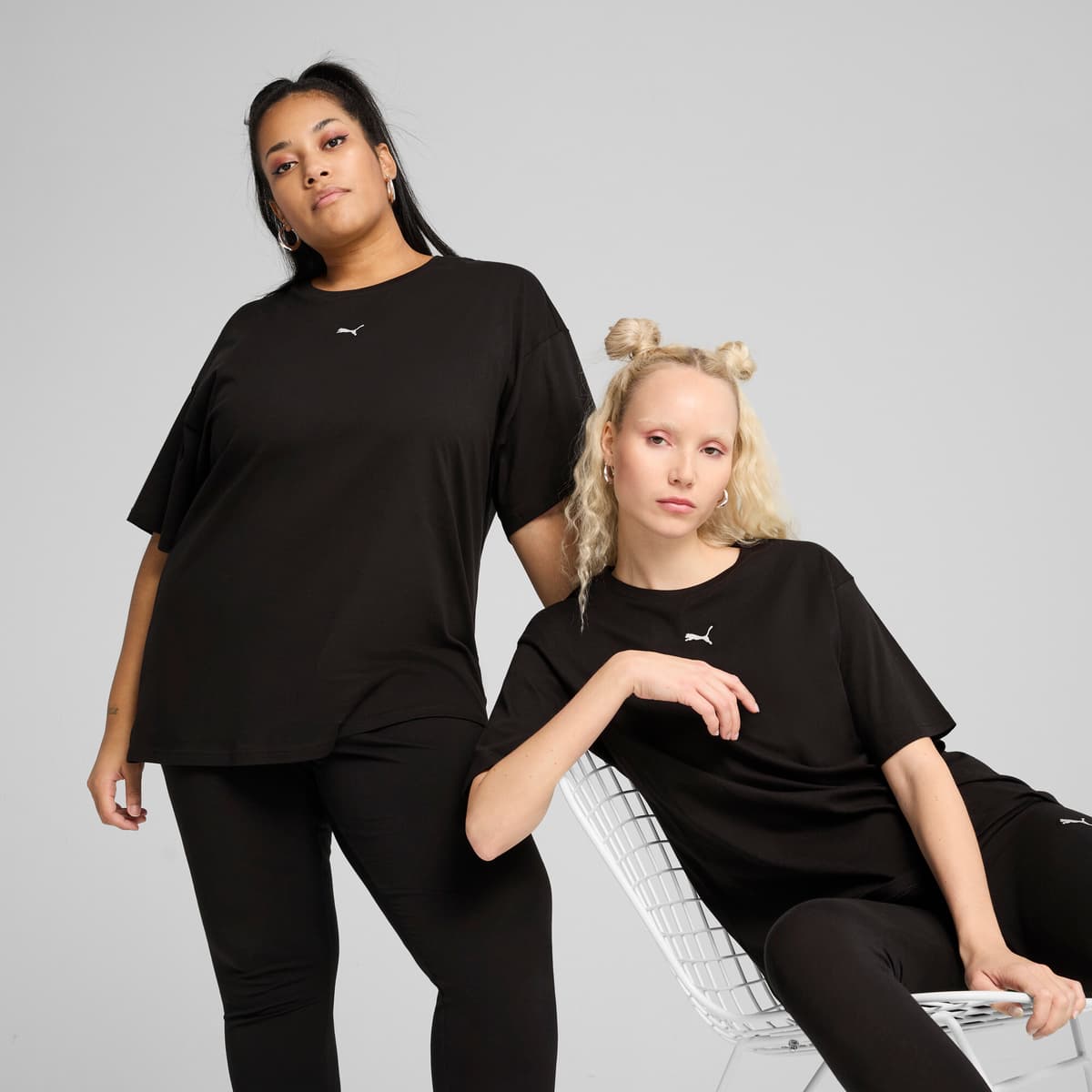 PUMA ESS Relaxed T-shirt voor Dames, Zwart, Maat XXS