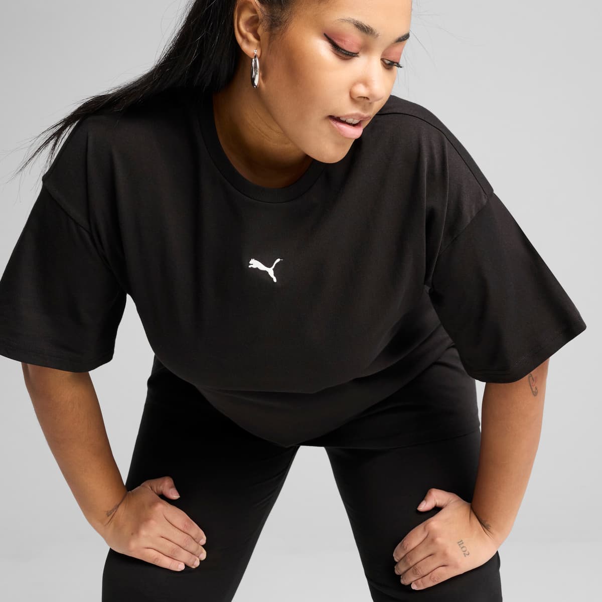 PUMA ESS Relaxed T-shirt voor Dames, Zwart, Maat XXS thumbnail 4