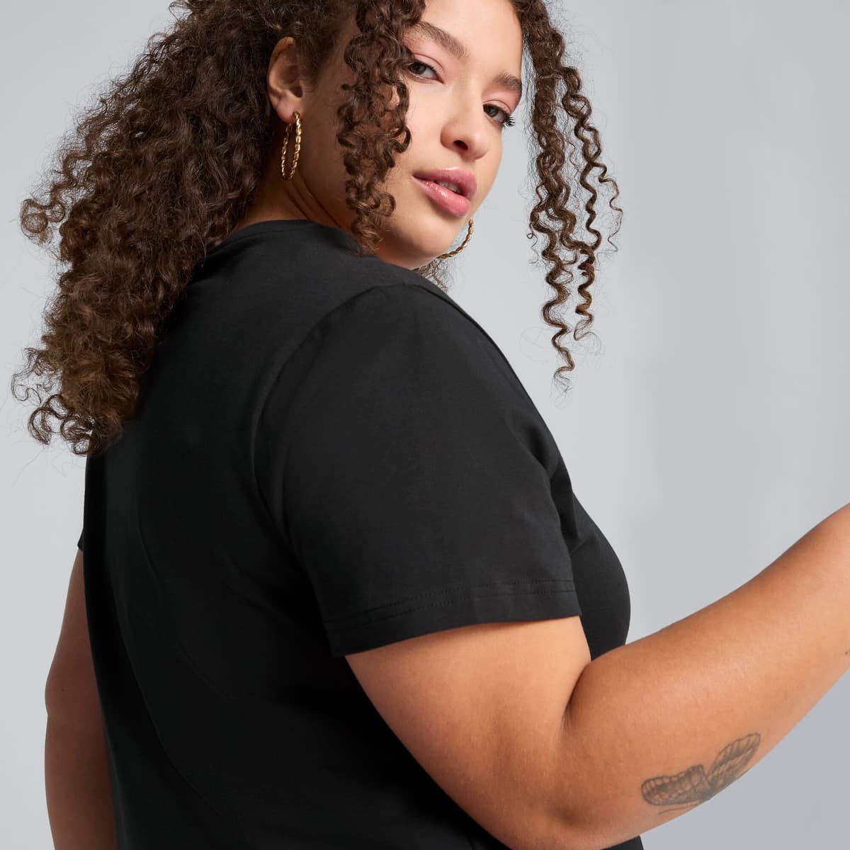 PUMA ESS Small No. 1 Logo slanke jurk voor Dames, Zwart, Maat 3XL thumbnail 7