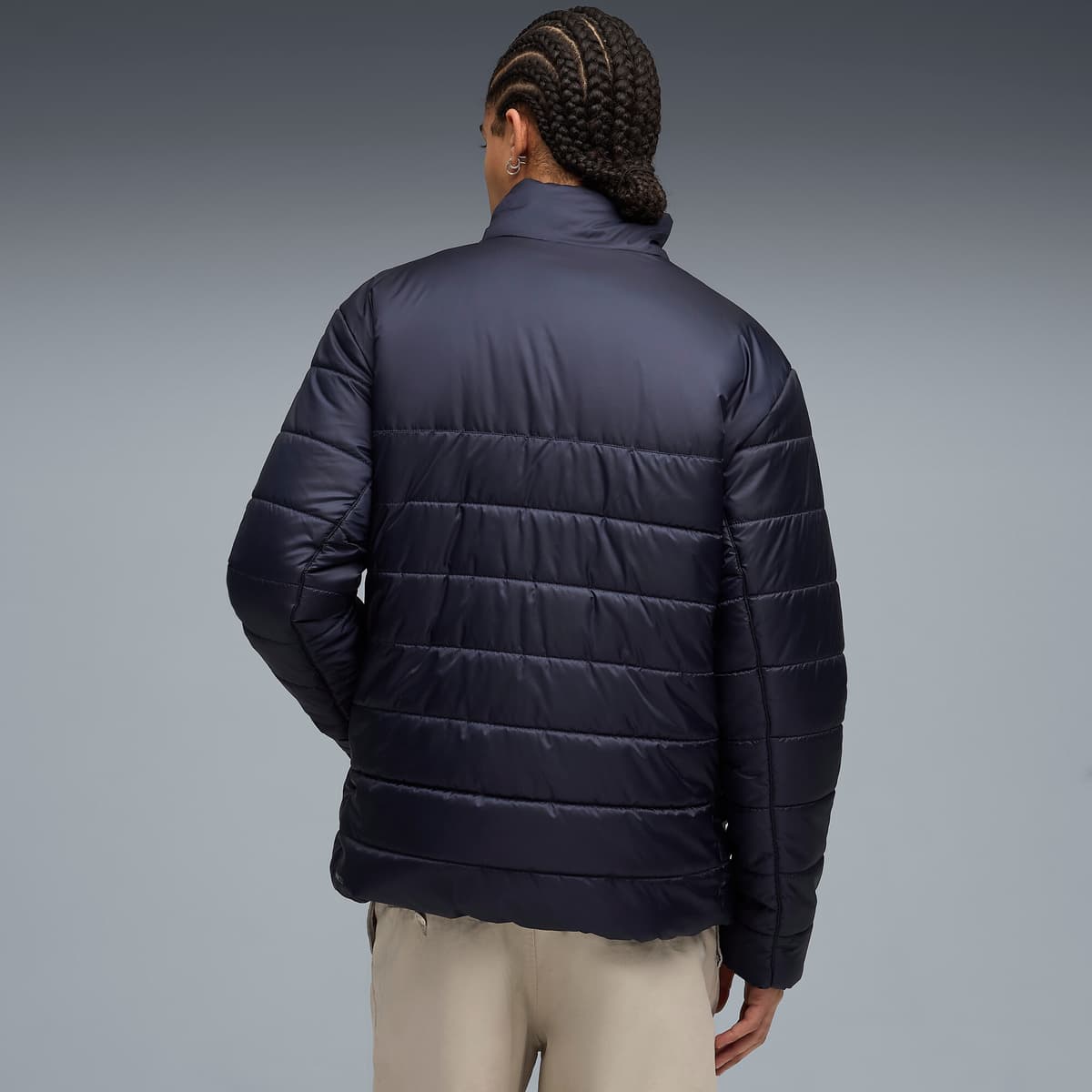 PUMA Essentials gewatteerd jack voor Heren, Blauw, Maat L thumbnail 5