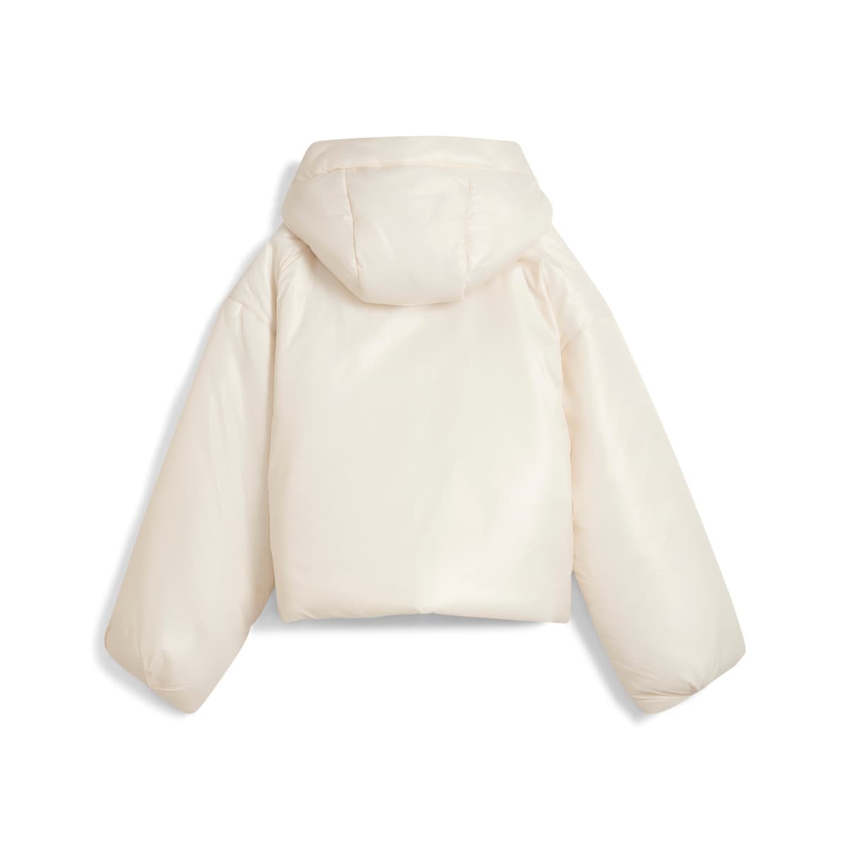 PUMA Wardrobe Essentials glanzende gewatteerde jas met capuchon voor Dames, Maat S thumbnail 2