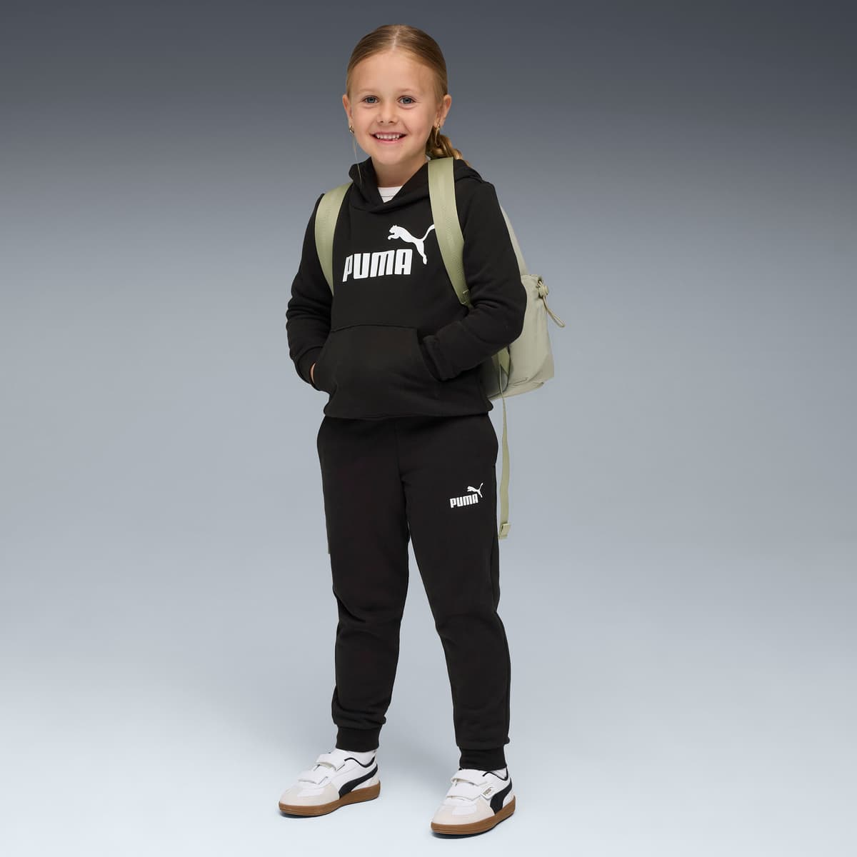 PUMA Essentials No.1 Logo joggingpak, Zwart, Maat 3-4Y