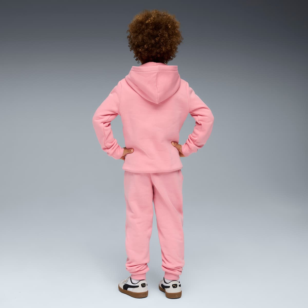 PUMA Essentials No.1 Logo joggingpak, Roze, Maat 5-6Y thumbnail 4