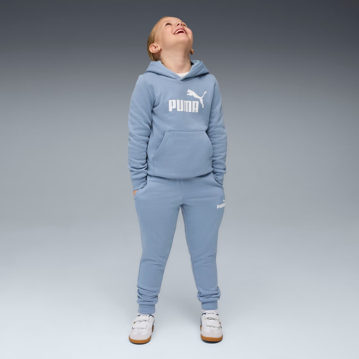 PUMA Essentials No.1 Logo joggingpak, Blauw, Maat 3-4Y thumbnail 5