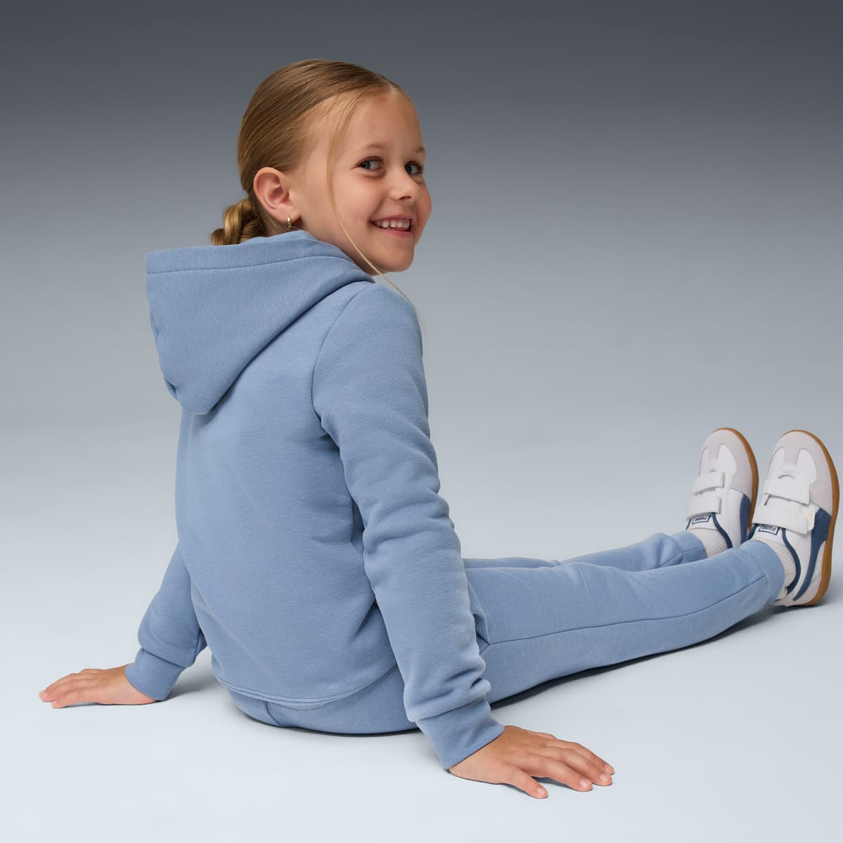 PUMA Essentials No.1 Logo joggingpak, Blauw, Maat 3-4Y thumbnail 4