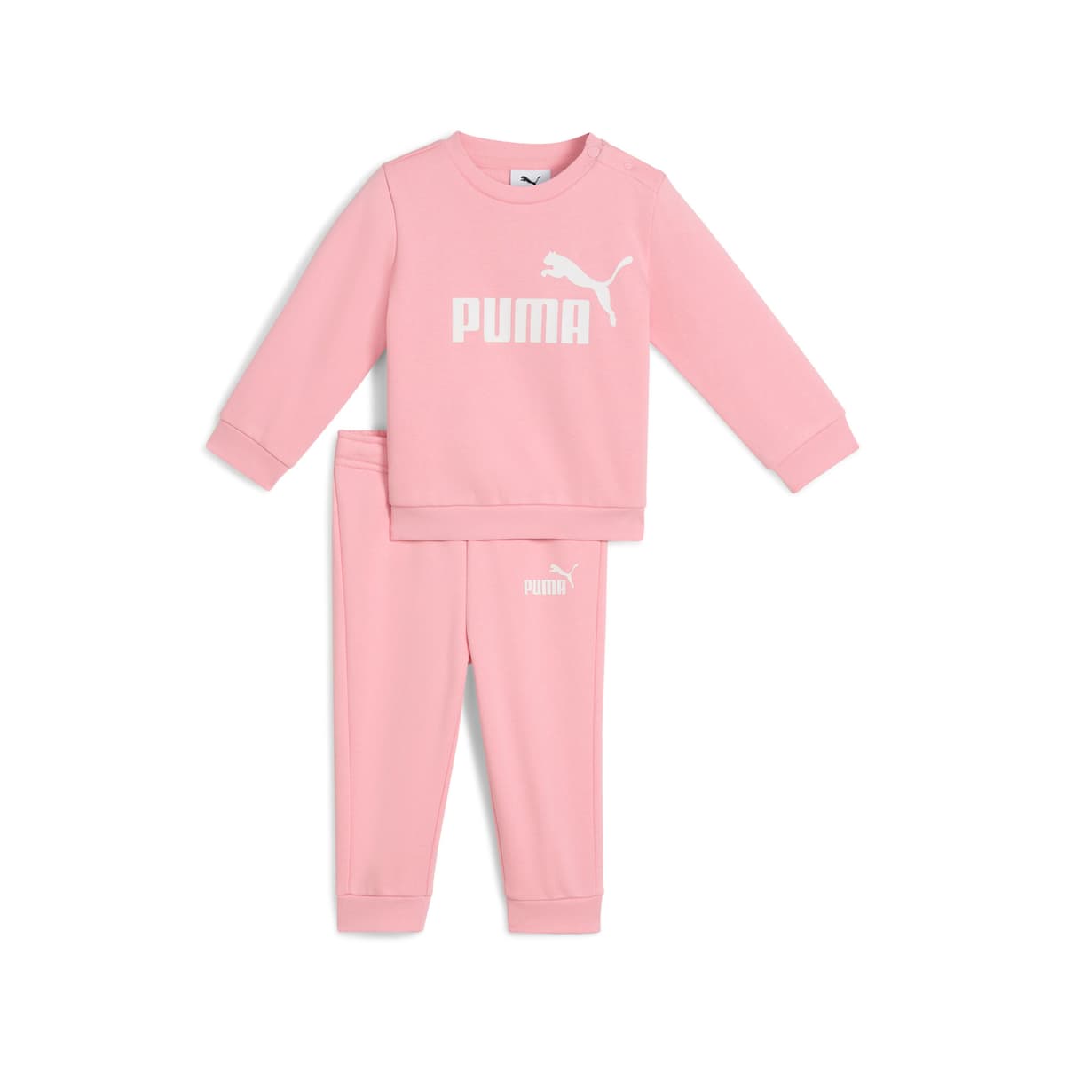 PUMA Essentials Minicats Crew set, Roze, Maat 6-9M
