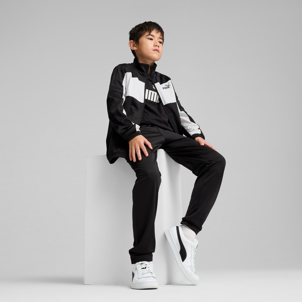 PUMA Poly Colourblock pak voor Heren, Zwart, Maat 7-8Y