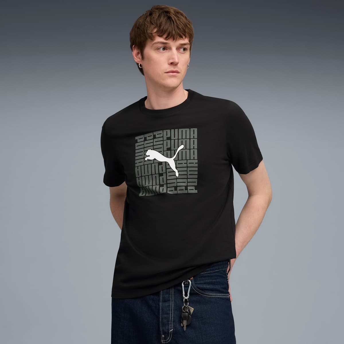 PUMA Graphic Box T-shirt voor Heren, Zwart, Maat XXL