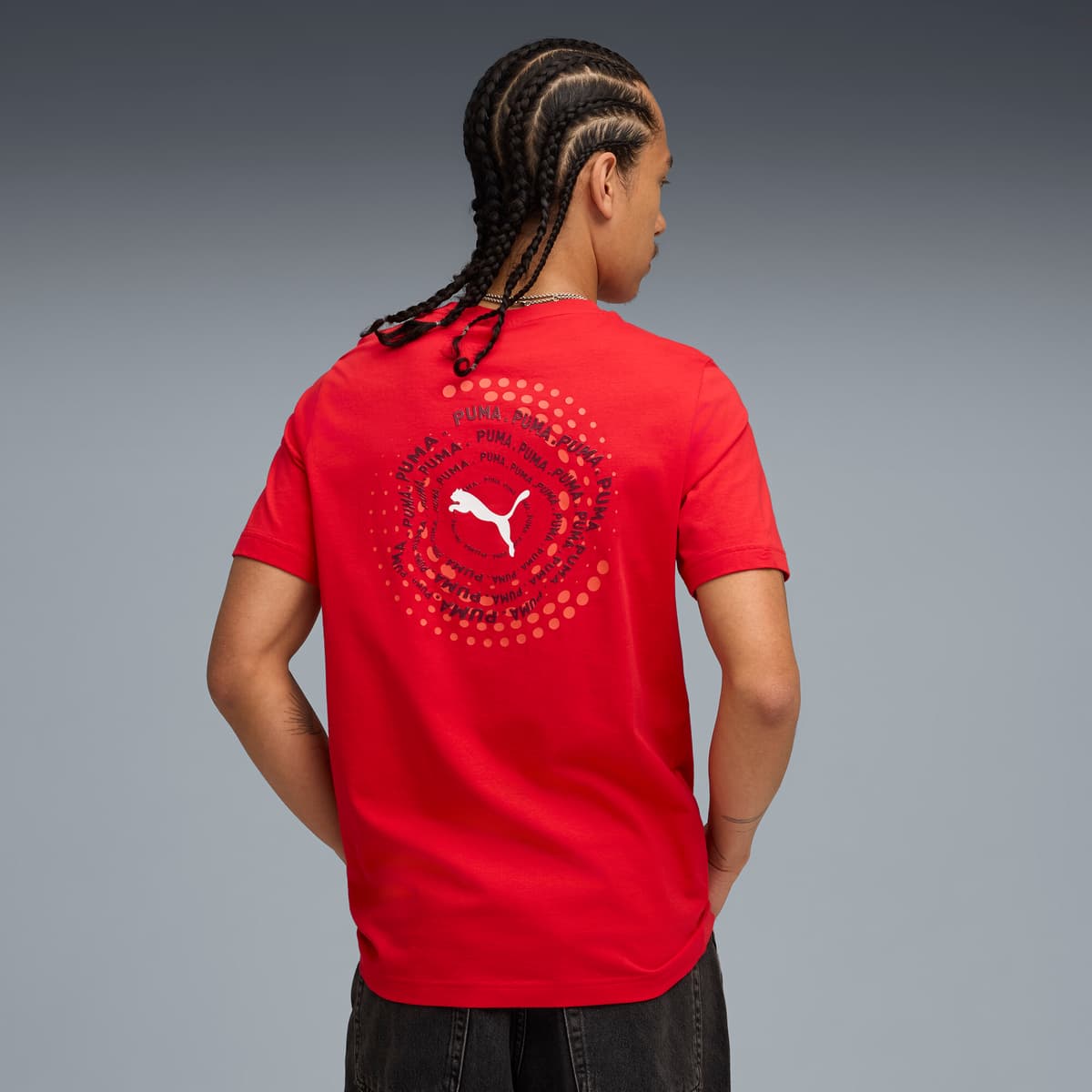 PUMA T-shirt met print voor Heren, Rood, Maat S thumbnail 5