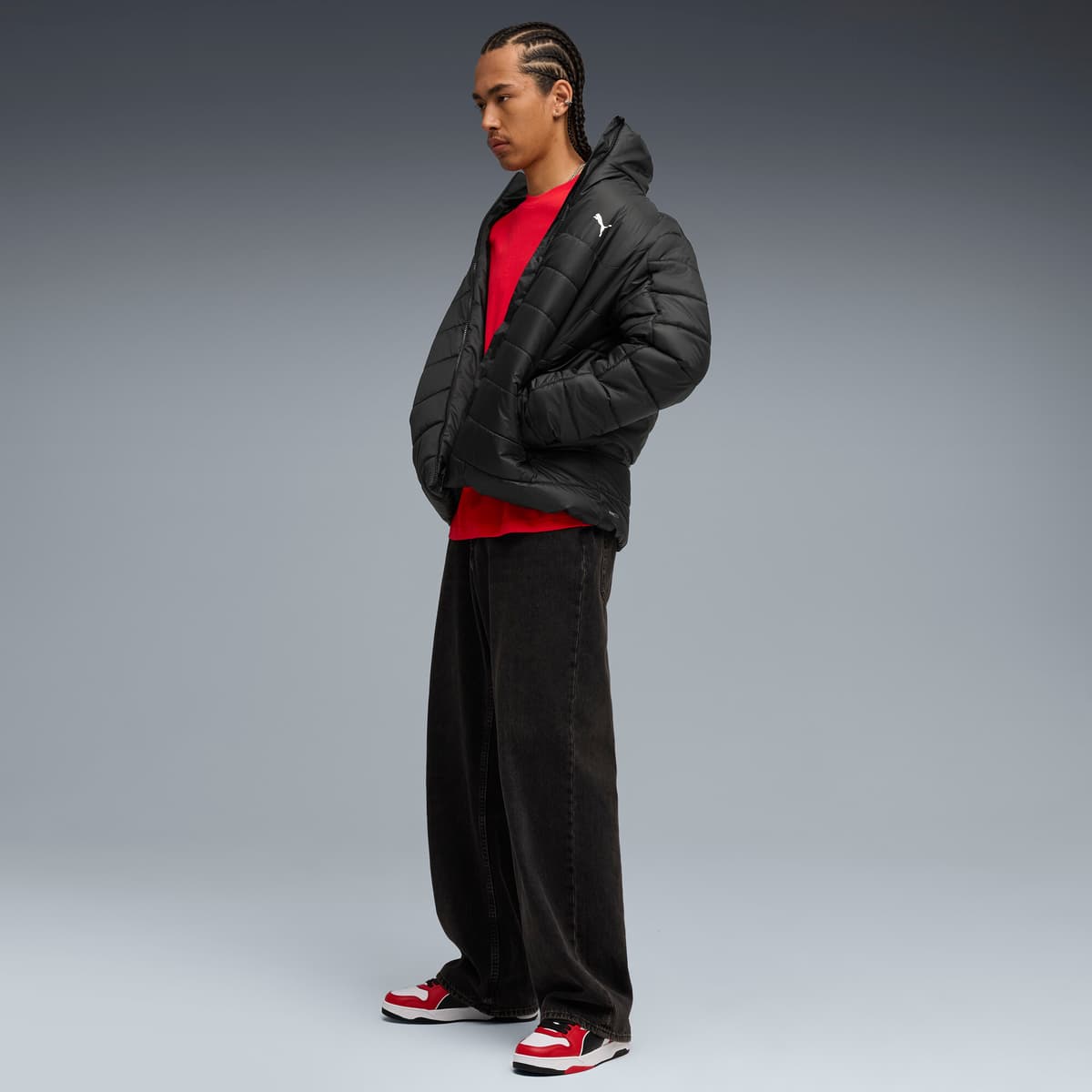 PUMA T-shirt met print voor Heren, Rood, Maat S thumbnail 4