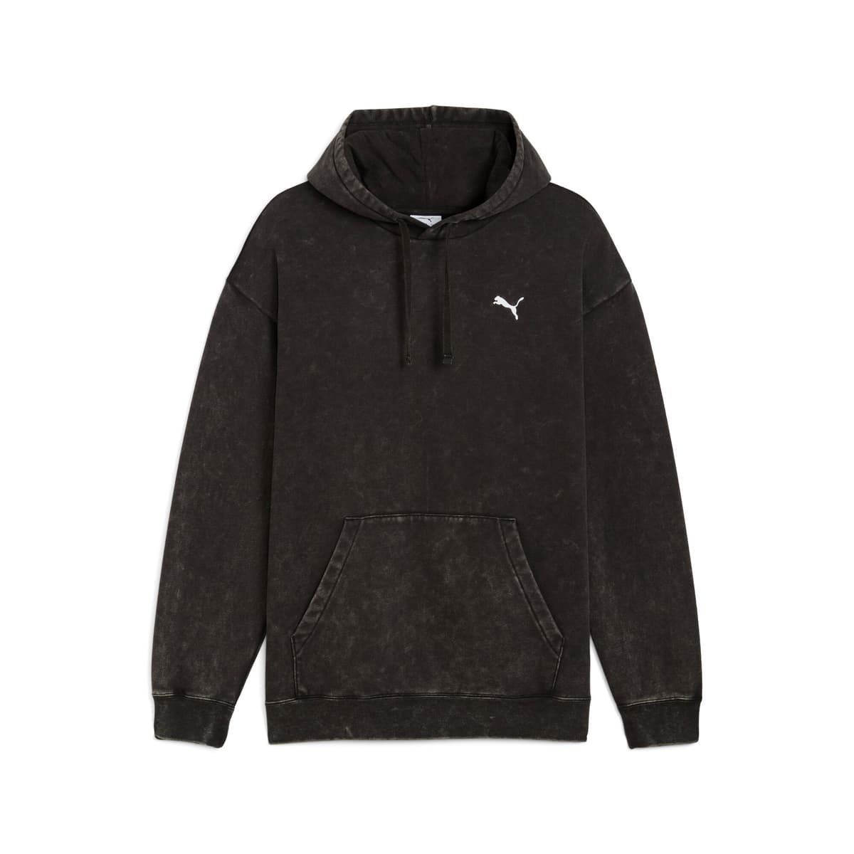 PUMA Essentials Elevated relaxte verwassen hoodie voor Heren, Zwart, Maat S thumbnail 3