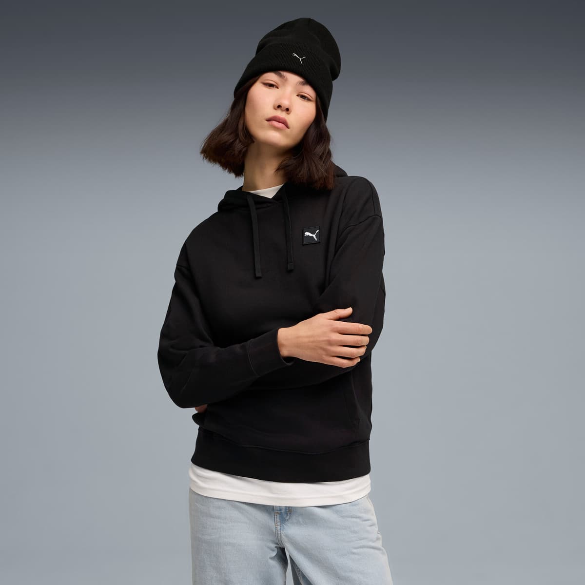PUMA Essentials Elevated comfortabele hoodie voor Dames, Zwart, Maat XS
