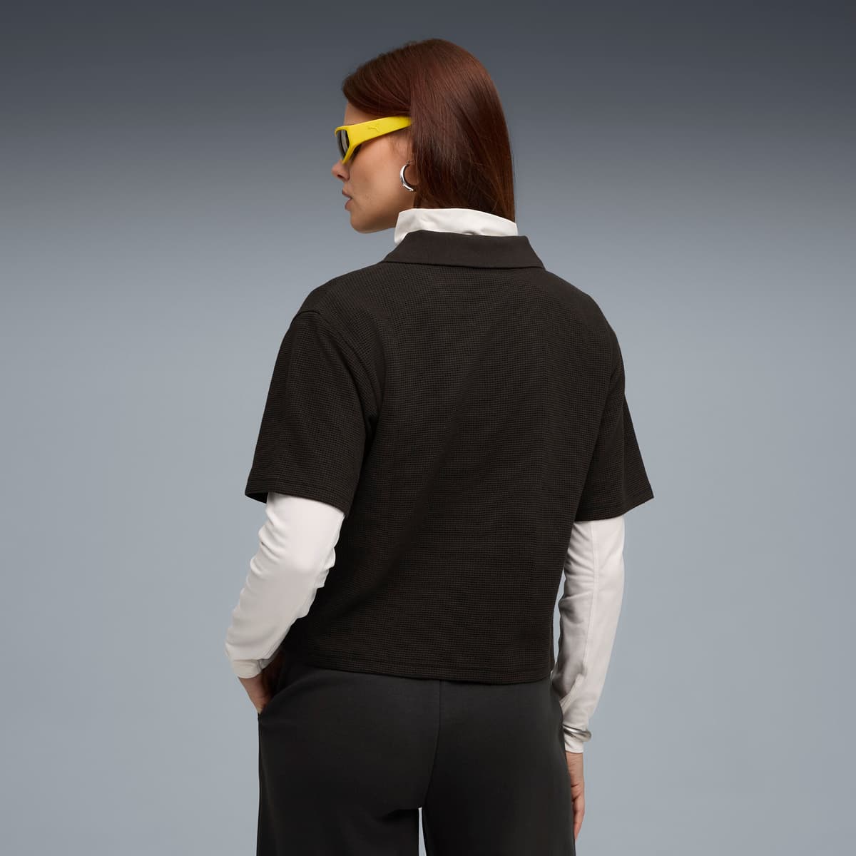 PUMA Class relaxed poloshirt voor Dames, Zwart, Maat L thumbnail 5