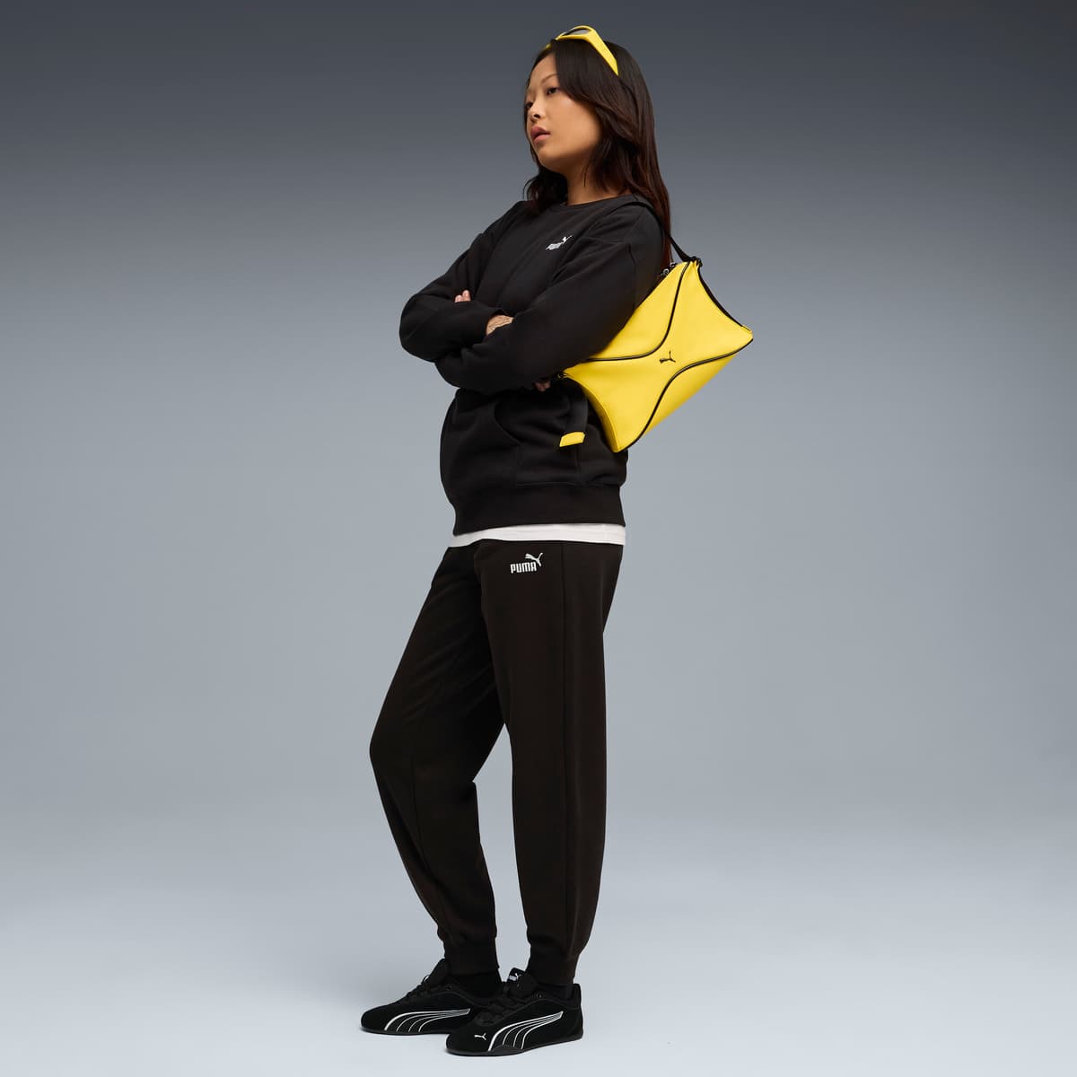 PUMA Relaxed trainingspak voor Dames, Zwart, Maat XXL