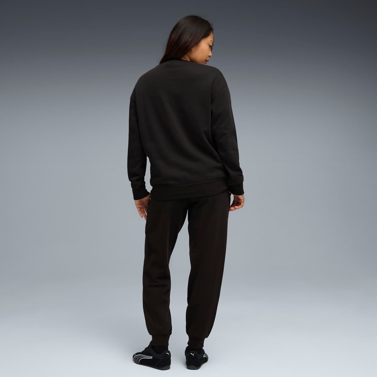 PUMA Relaxed trainingspak voor Dames, Zwart, Maat XXL thumbnail 5