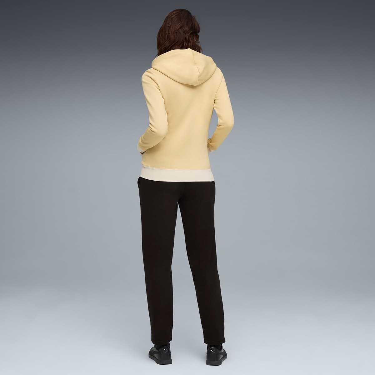 PUMA Metallic joggingpak met capuchon voor Dames, Beige, Maat XS thumbnail 5