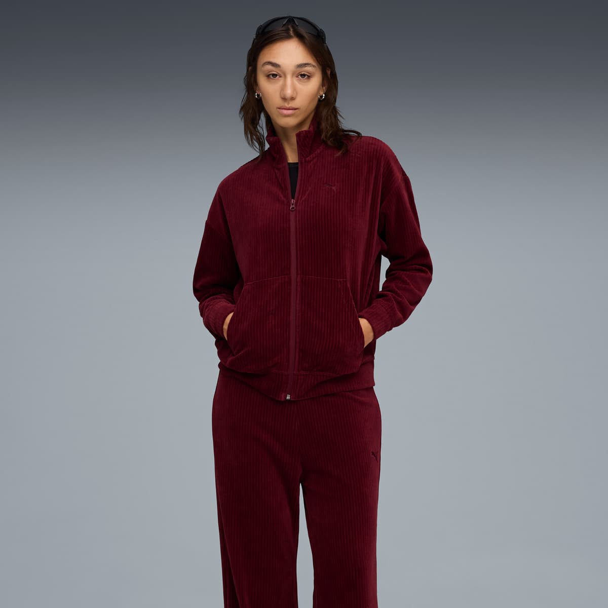 PUMA Velours Rib Relaxed pak voor Dames, Maat XL thumbnail 4