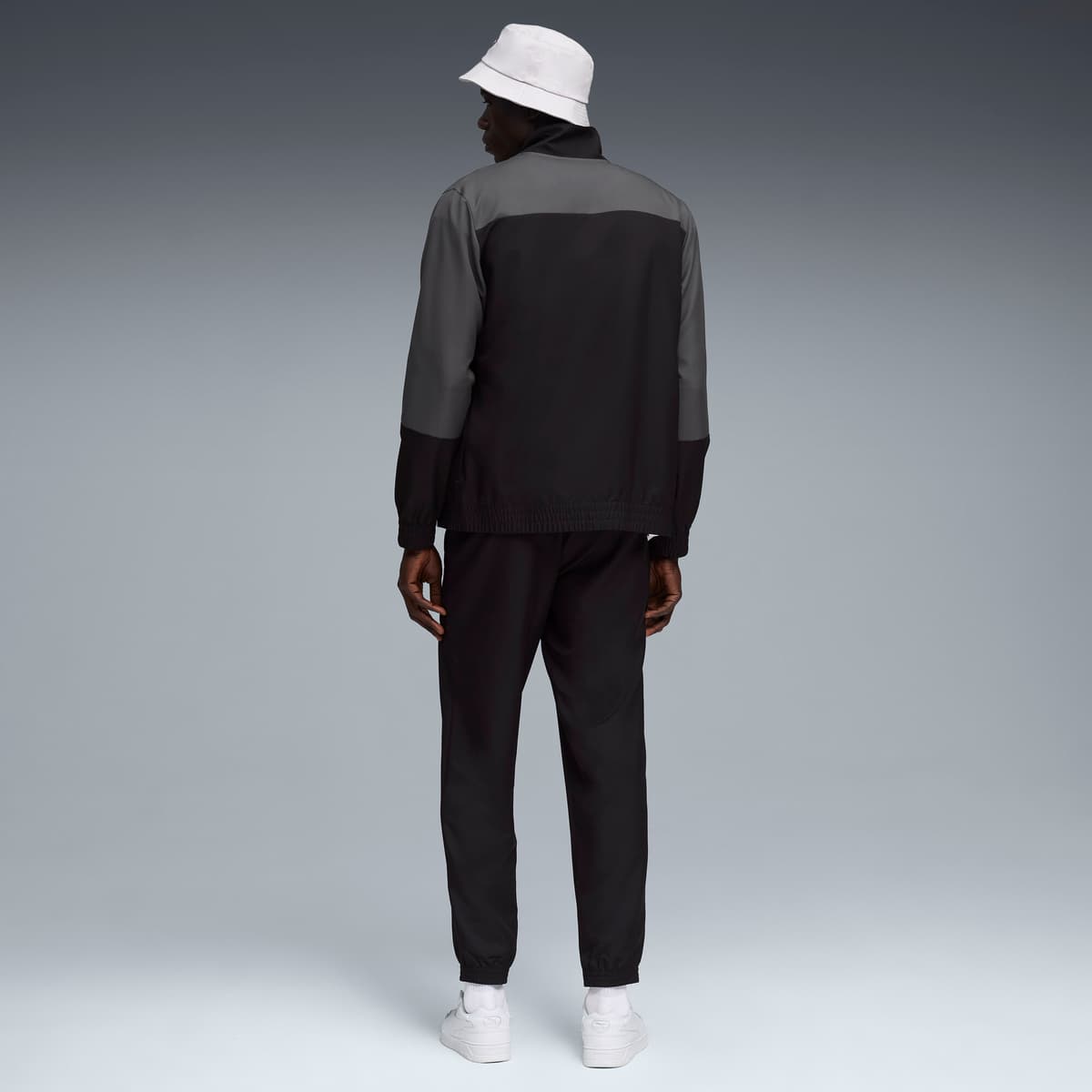 PUMA Geweven trainingspak met kleurvlakken voor Heren, Zwart, Maat M thumbnail 5