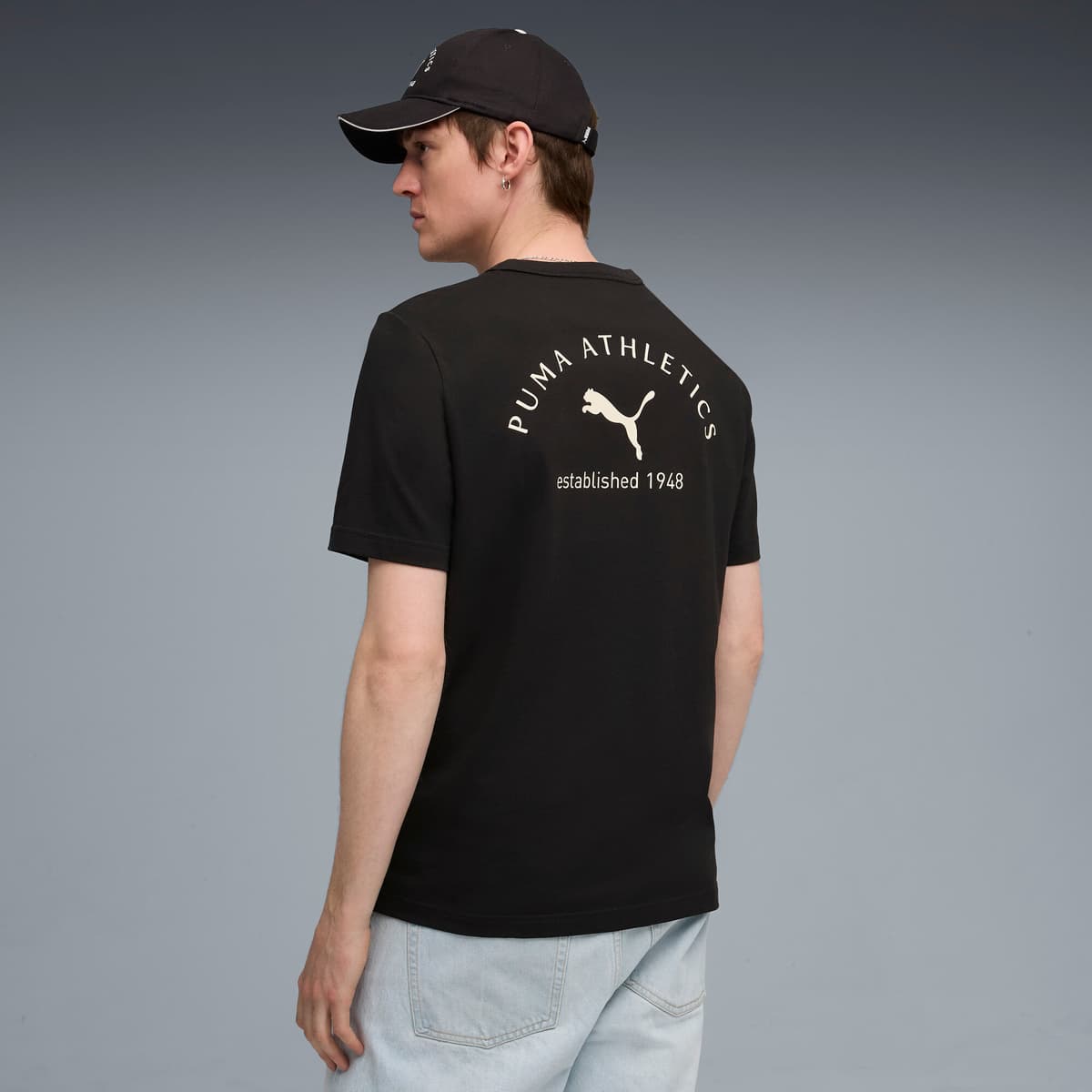 PUMA Class T-shirt met print voor Heren, Zwart, Maat S thumbnail 5