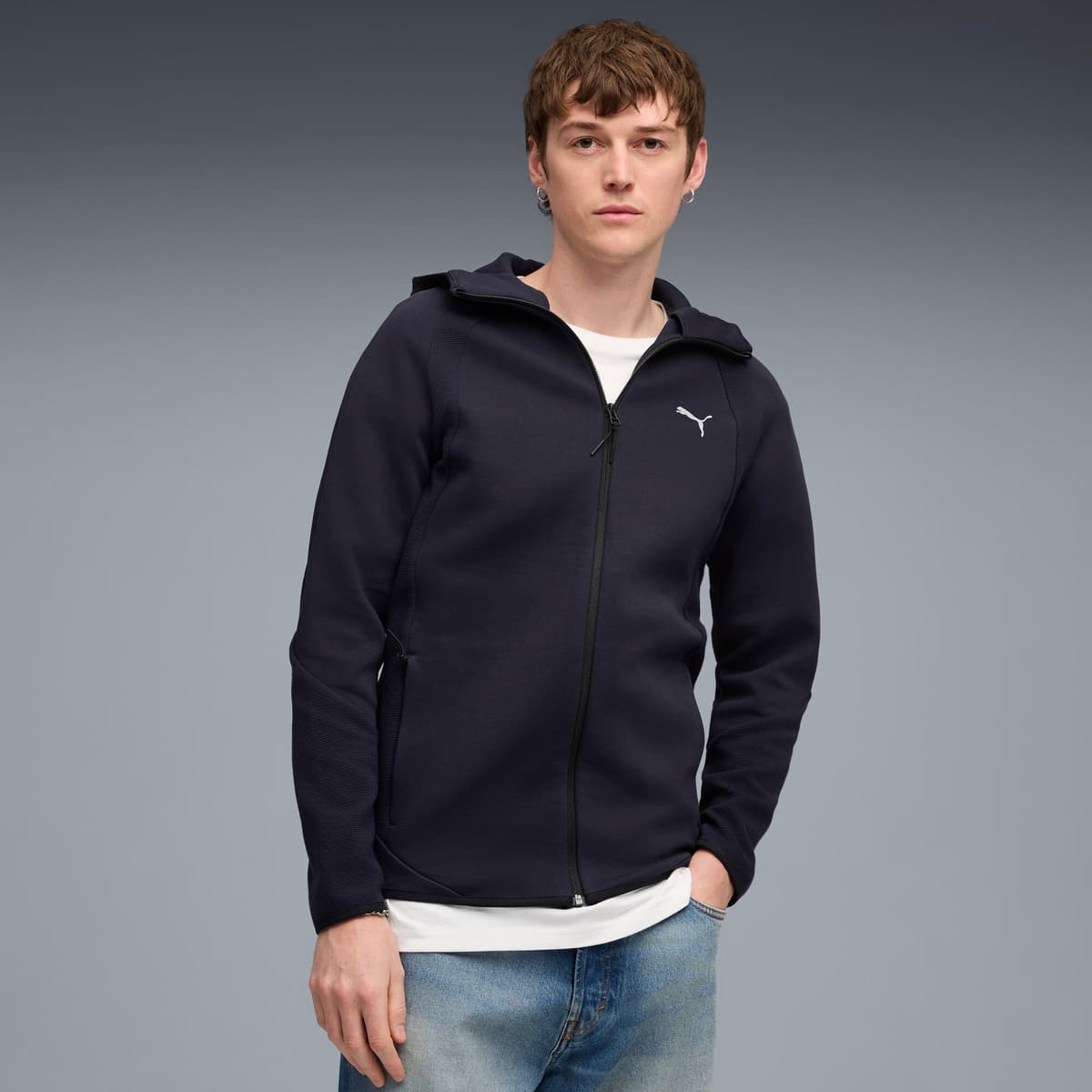 PUMA Evostripe hoodie voor Heren, Blauw, Maat XXL