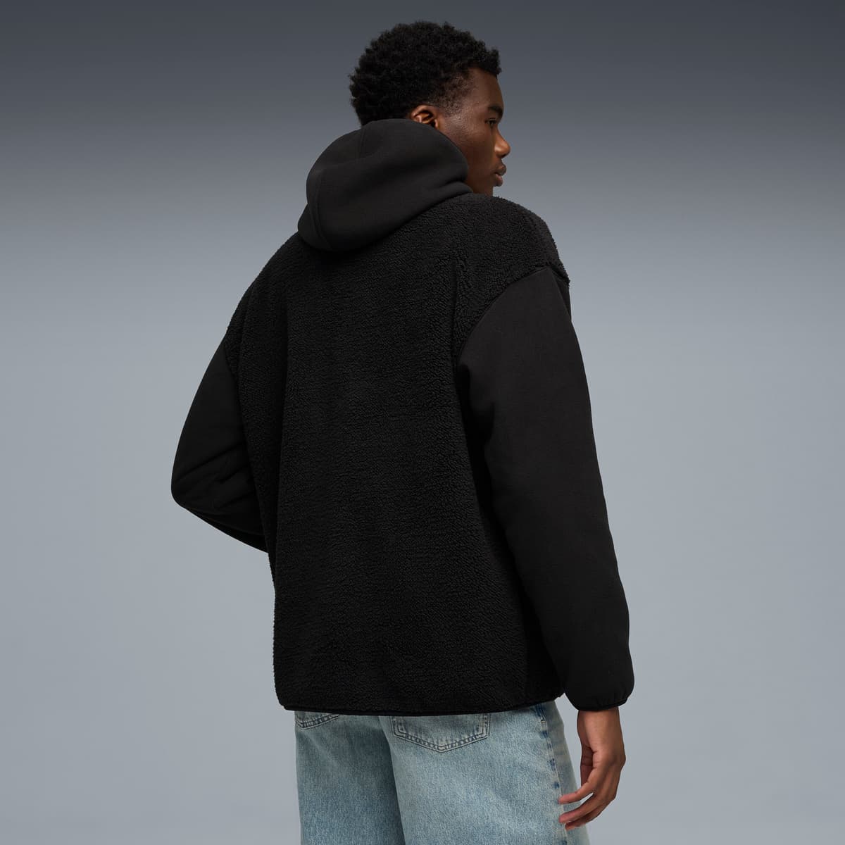 PUMA Essentials Elevated relaxte winterjas met volledige ritssluiting voor Heren, Zwart, Maat M thumbnail 5