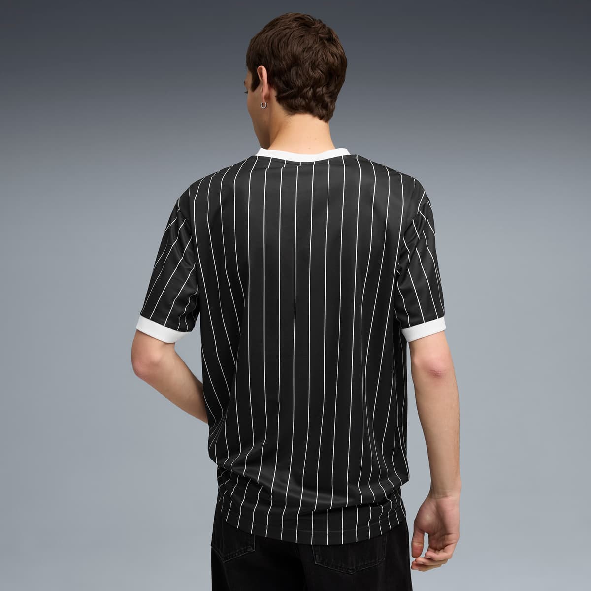 PUMA Essentials gestreept shirt voor Heren, Zwart, Maat 4XL thumbnail 5