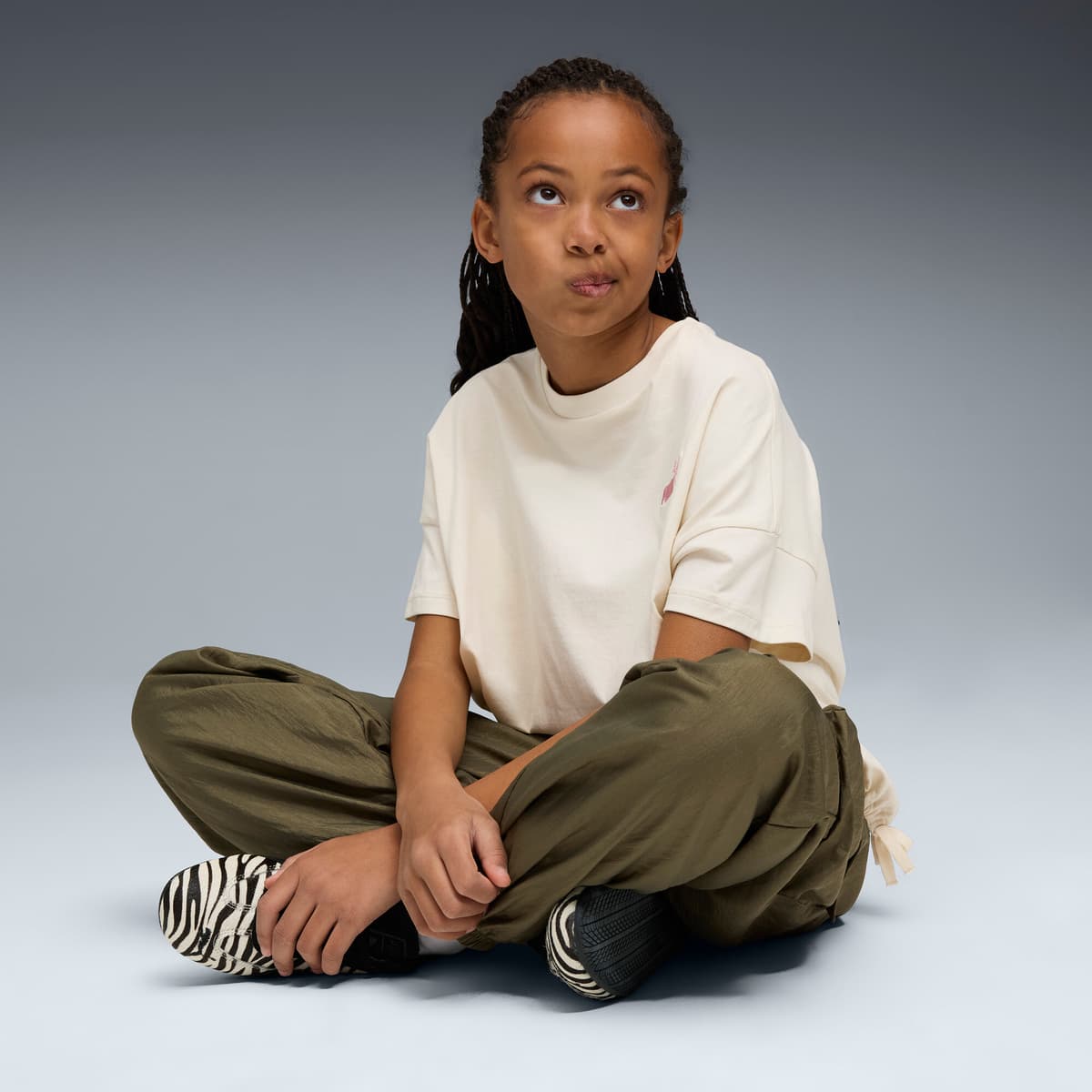 PUMA Tweenerverse geknoopt T-shirt voor Dames, Maat 7-8Y thumbnail 4