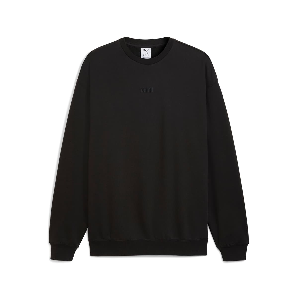 PUMA Elevated Essentials relaxte crewtop voor Heren, Zwart, Maat XXL