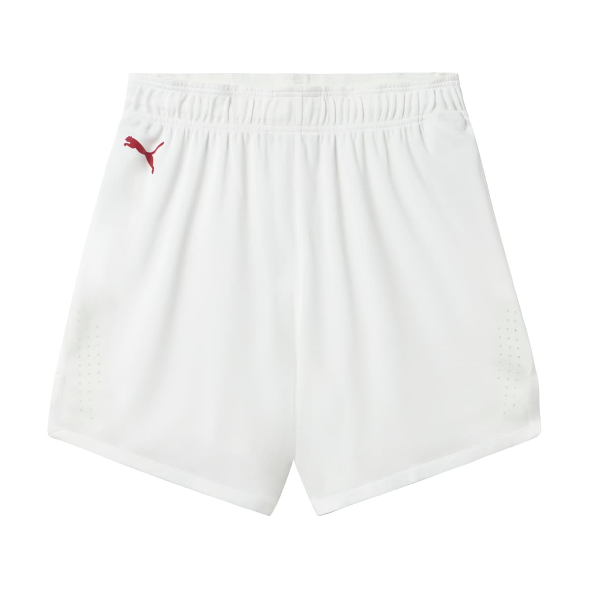 PUMA Saski Baskonia uit-basketbalshort voor Heren, Wit, Maat S