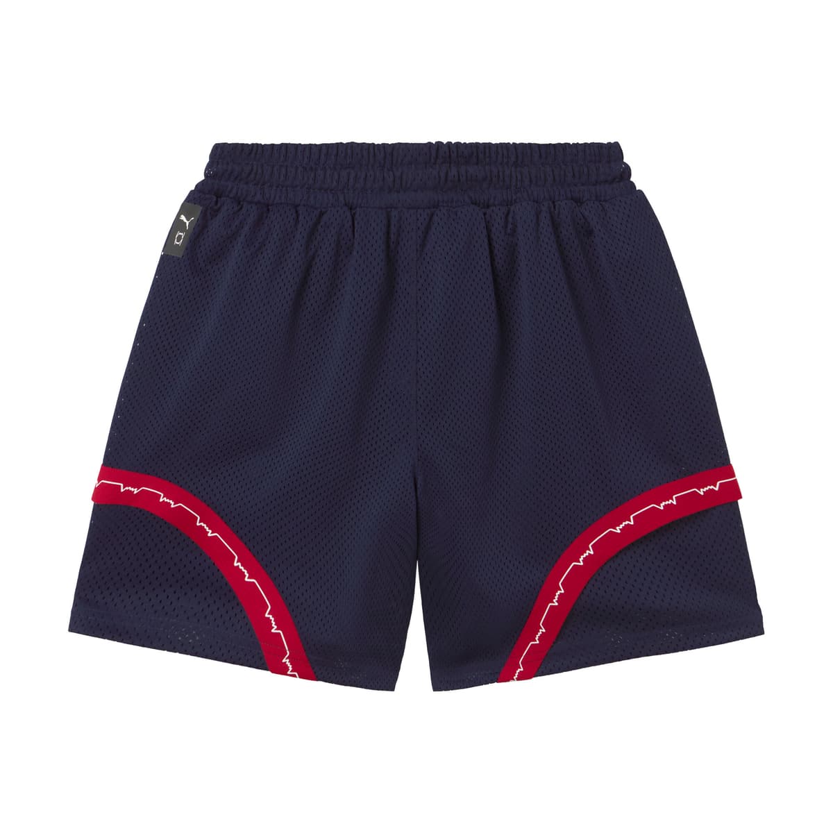 PUMA Saski Baskonia Post Game basketbalshort voor Heren, Blauw, Maat XXL thumbnail 4