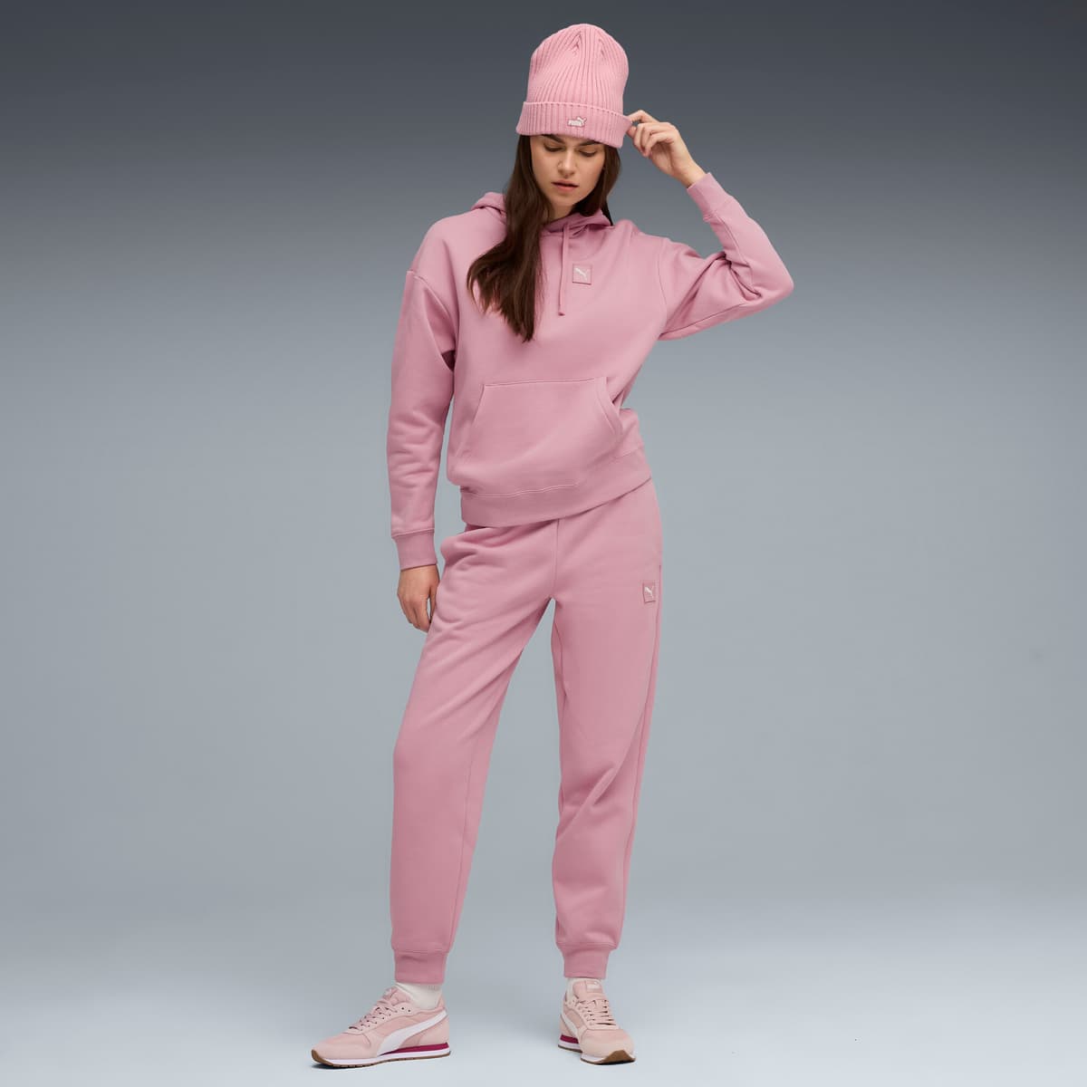 PUMA Loungewearpak van fleece voor Dames, Roze, Maat XS