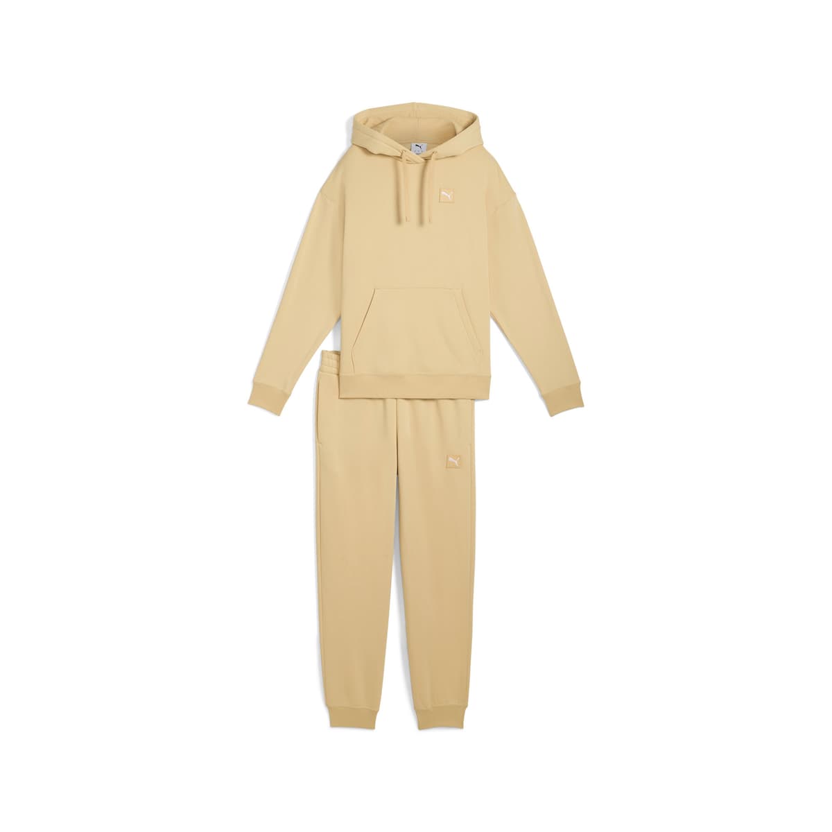 PUMA Loungewearpak van fleece voor Dames, Beige, Maat XL thumbnail 3
