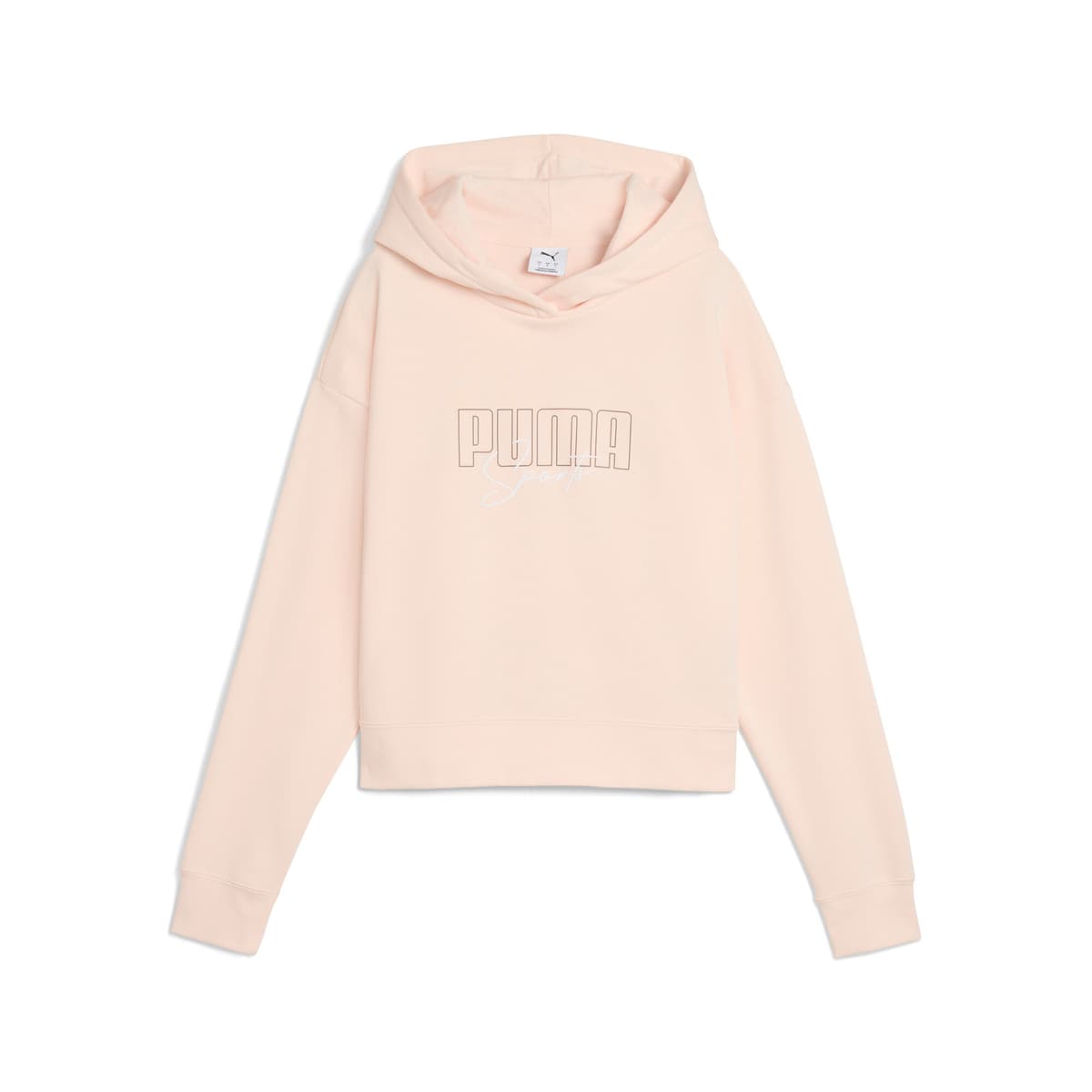 PUMA Essentials Elevated comfortabele hoodie voor Dames, Roze/Groen, Maat XL