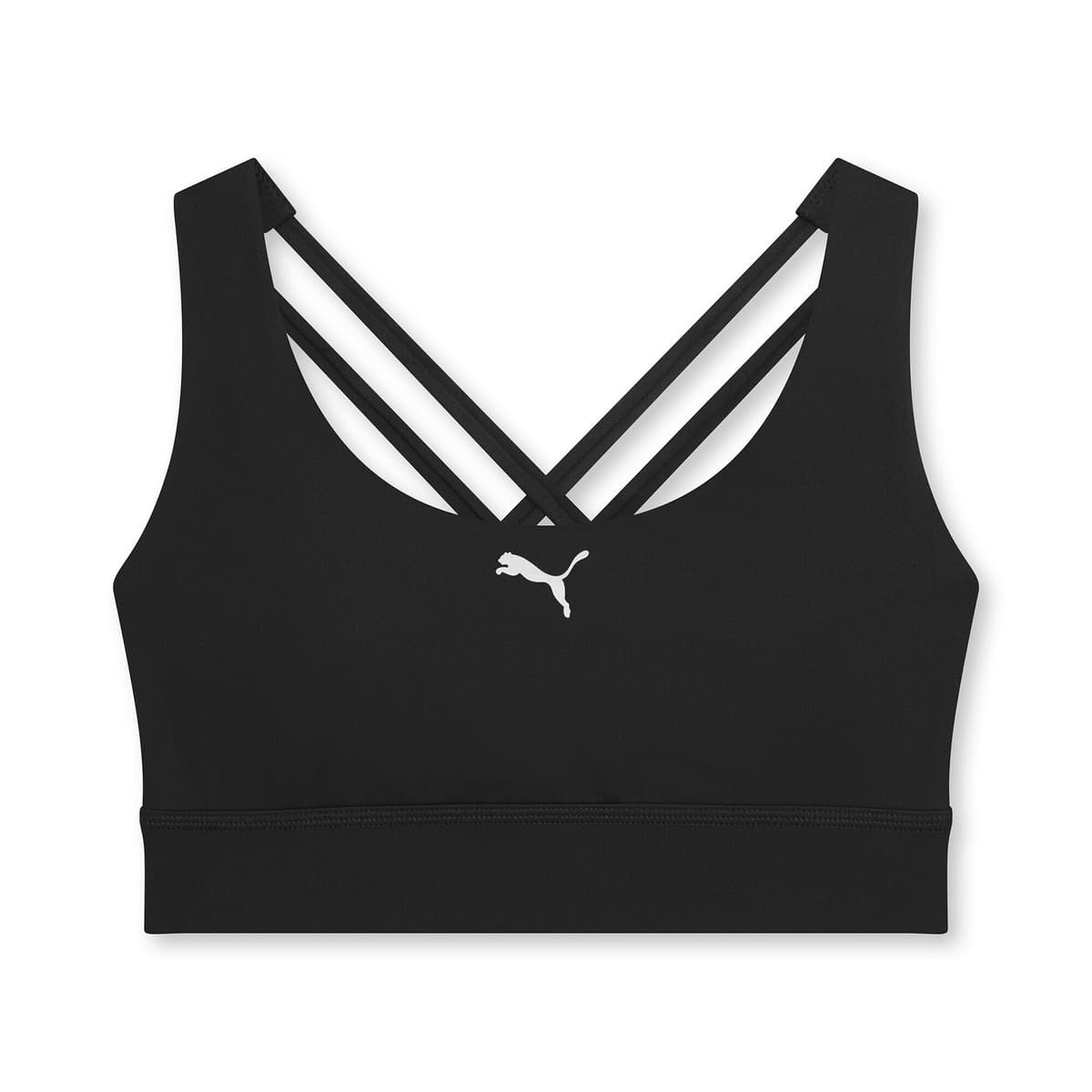 PUMA Fit trainingsbeha voor Dames, Zwart, Maat XXS