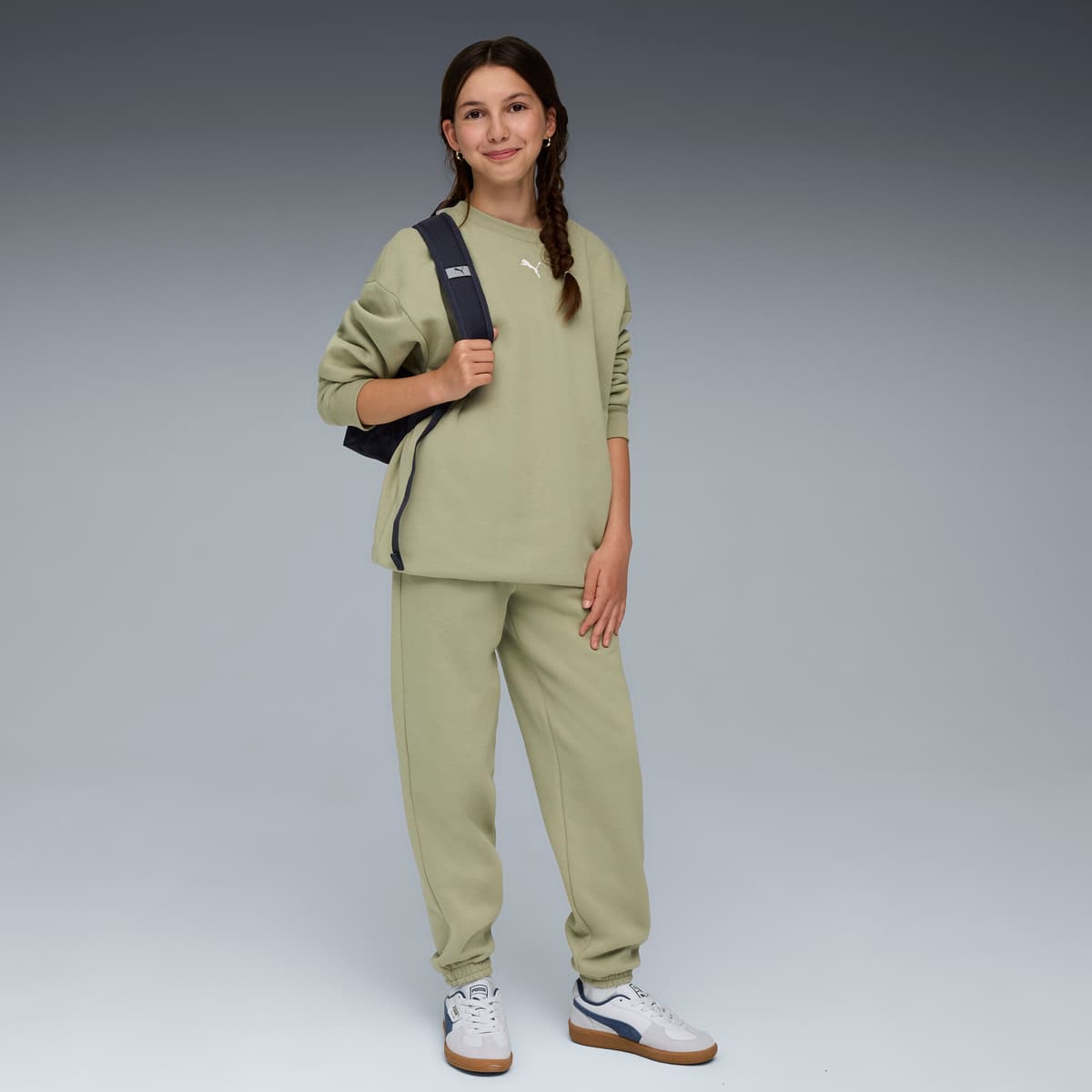 PUMA Loungewear oversized joggingpak voor Dames, Maat 9-10Y