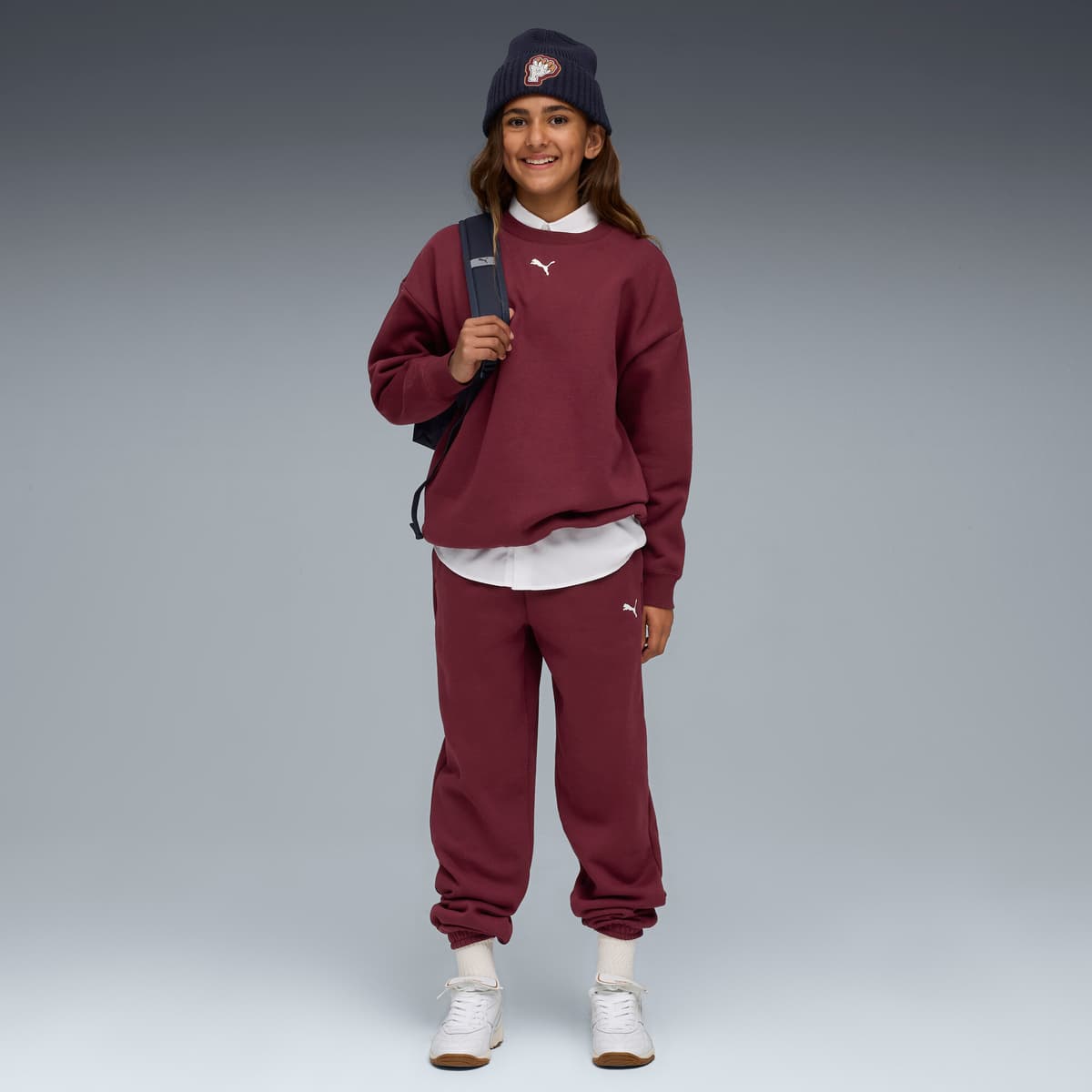 PUMA Loungewear oversized joggingpak voor Dames, Maat 15-16Y