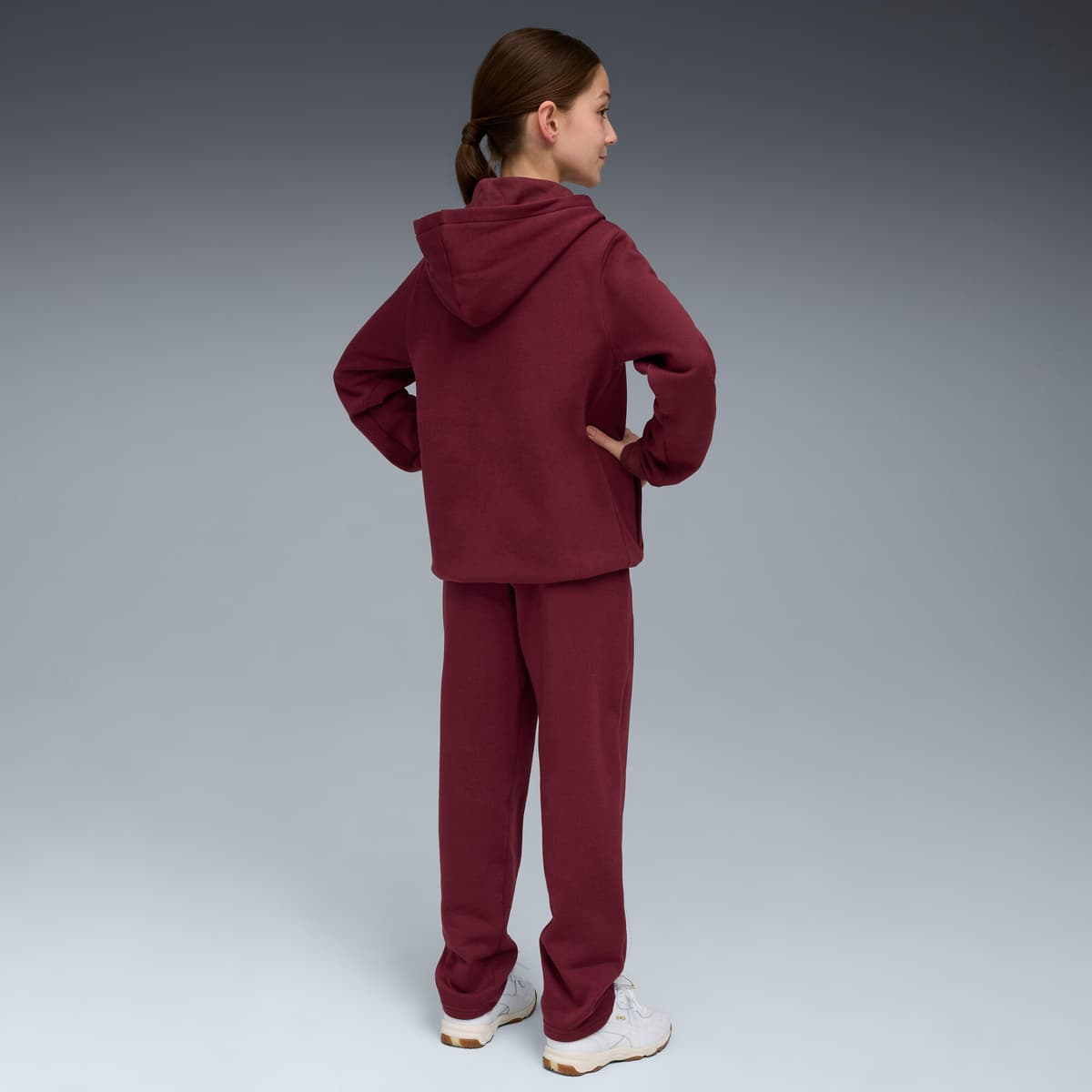 PUMA Metallic joggingpak met capuchon voor Dames, Maat 9-10Y thumbnail 5