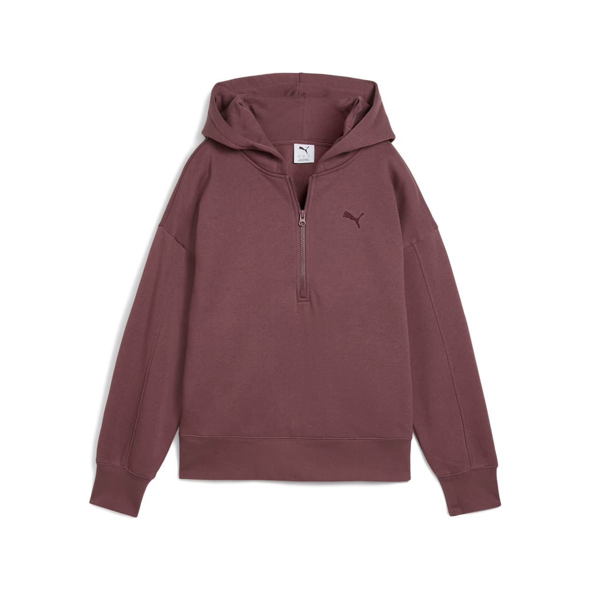 PUMA Hoodie met kwartrits voor Dames, Maat M