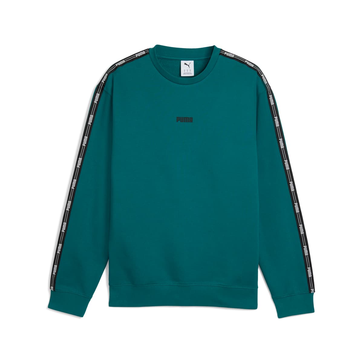 PUMA Tape Fleece Crew Sweatshirt Heren, Groen, Maat M