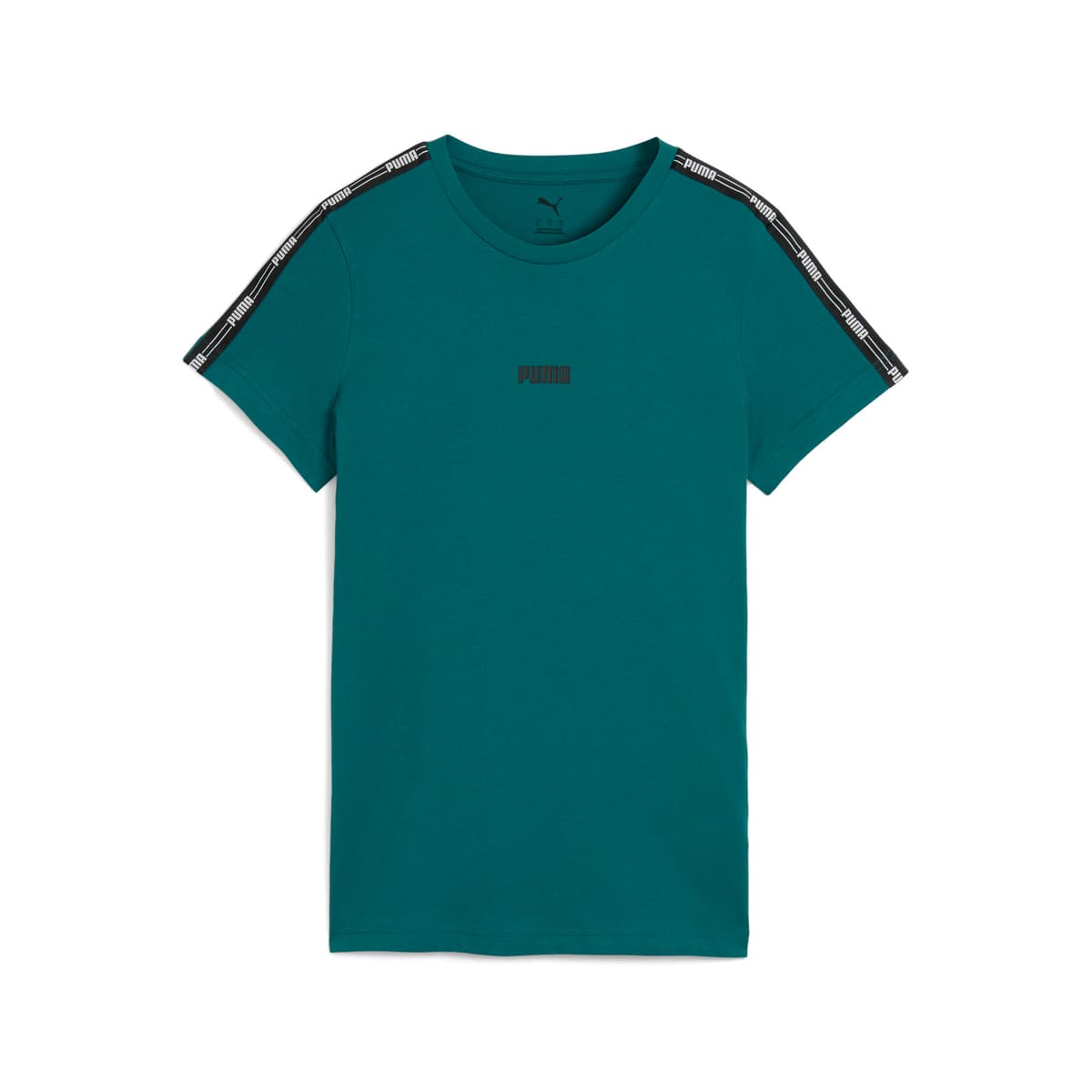 PUMA Tape T-shirt voor Dames, Groen, Maat L