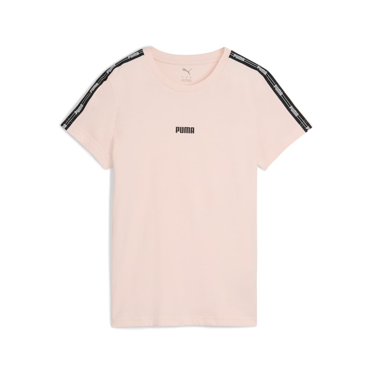 PUMA Tape T-shirt voor Dames, Roze, Maat S