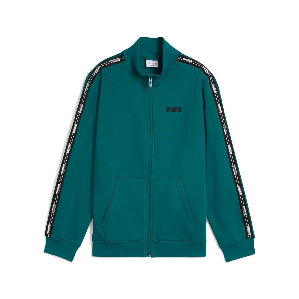 PUMA Tape Full-Zip Fleece Top Jeugd voor Heren, Groen, Maat 15-16Y