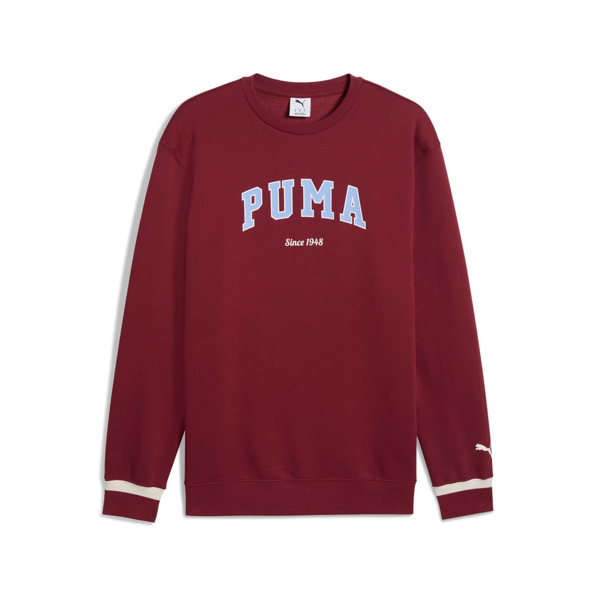 PUMA Varsity Crew T-shirt Heren, Rood, Maat XS