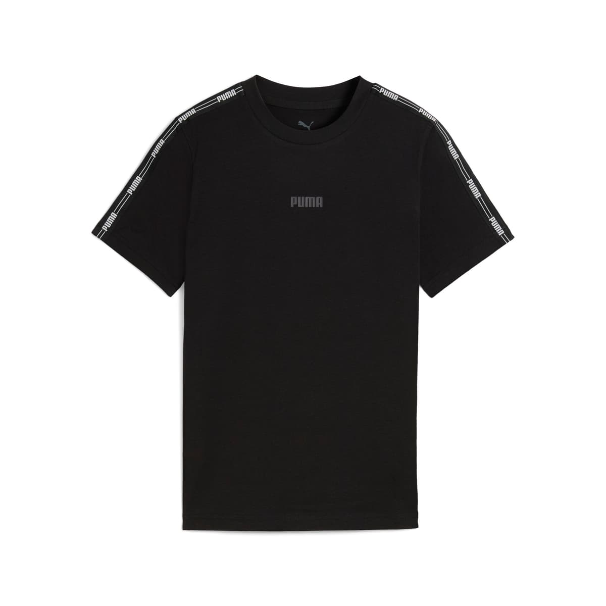PUMA Tape T-shirt voor Heren, Zwart, Maat 13-14Y
